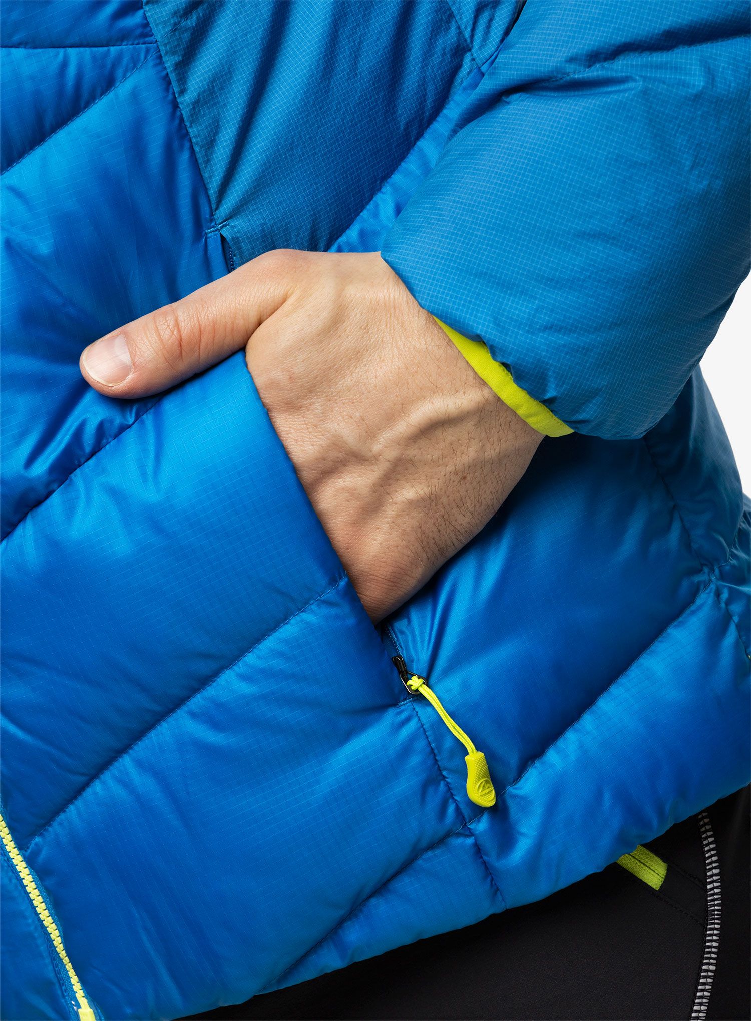 Péřová bunda La Sportiva Bivouac Down Jkt - electric blue/lime punch