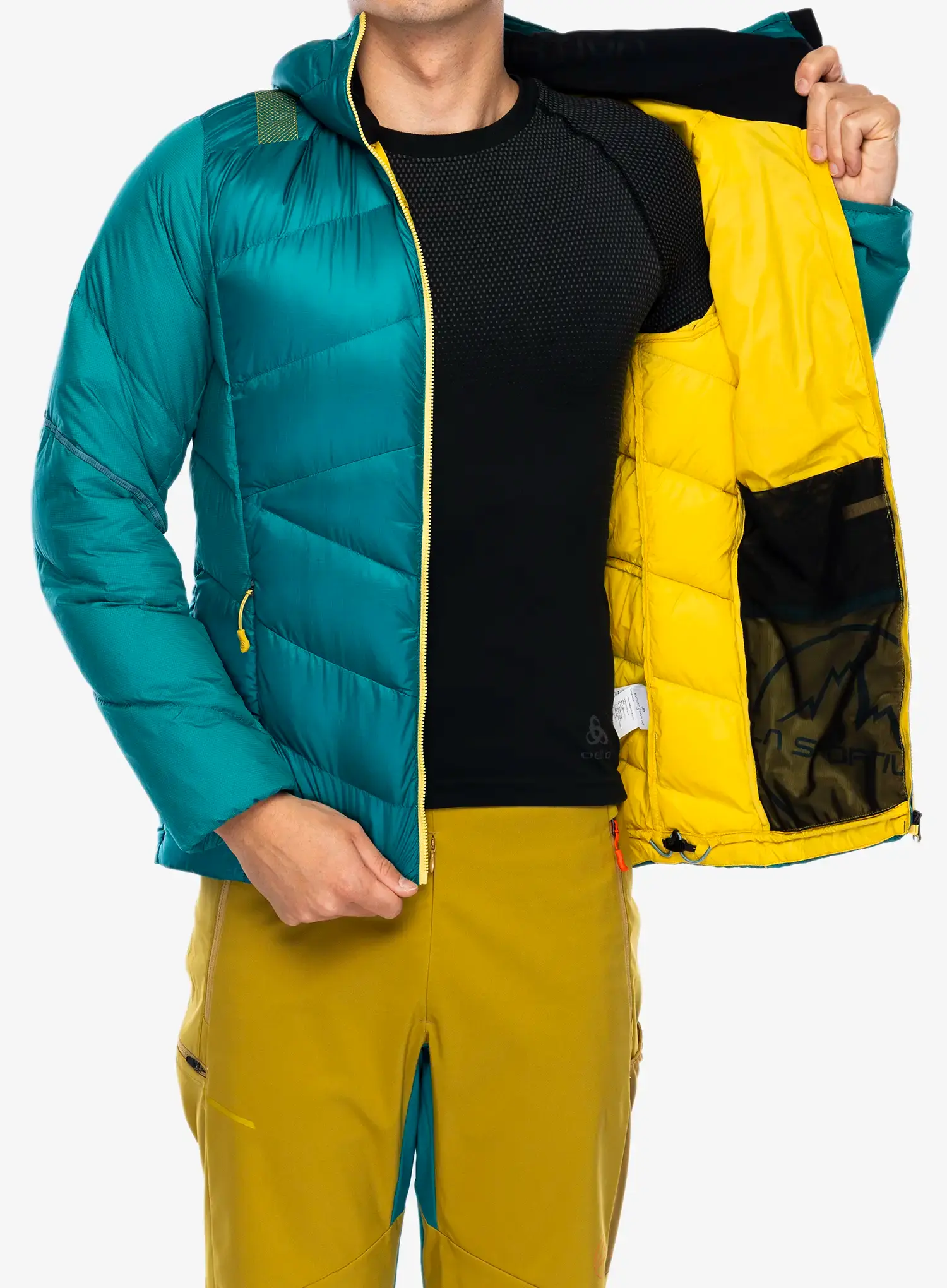 Péřová bunda La Sportiva Bivouac Down Jkt - everglade/bamboo