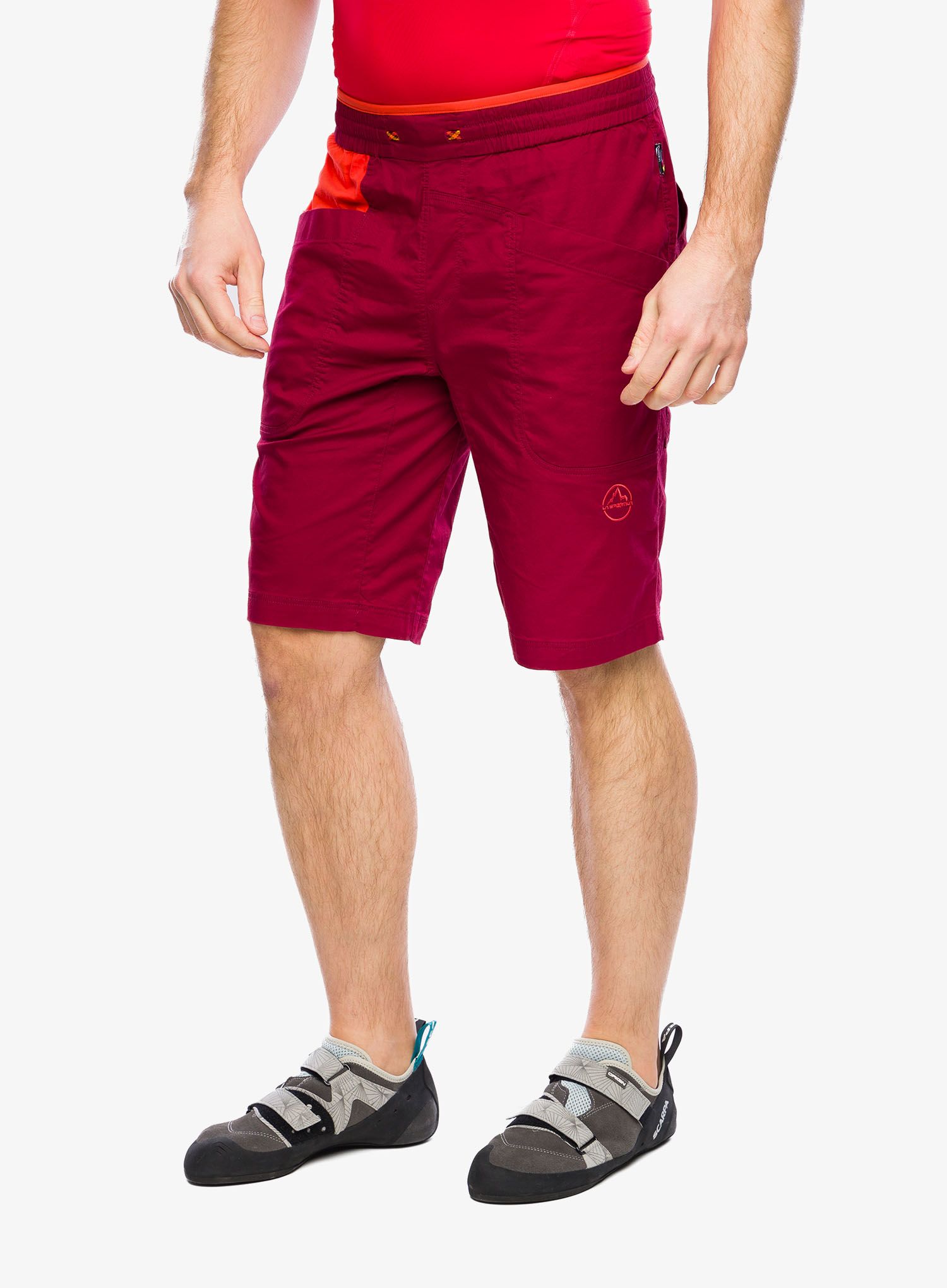 Lezecké kraťasy La Sportiva Bleauser Short - sangria/cherry tomato