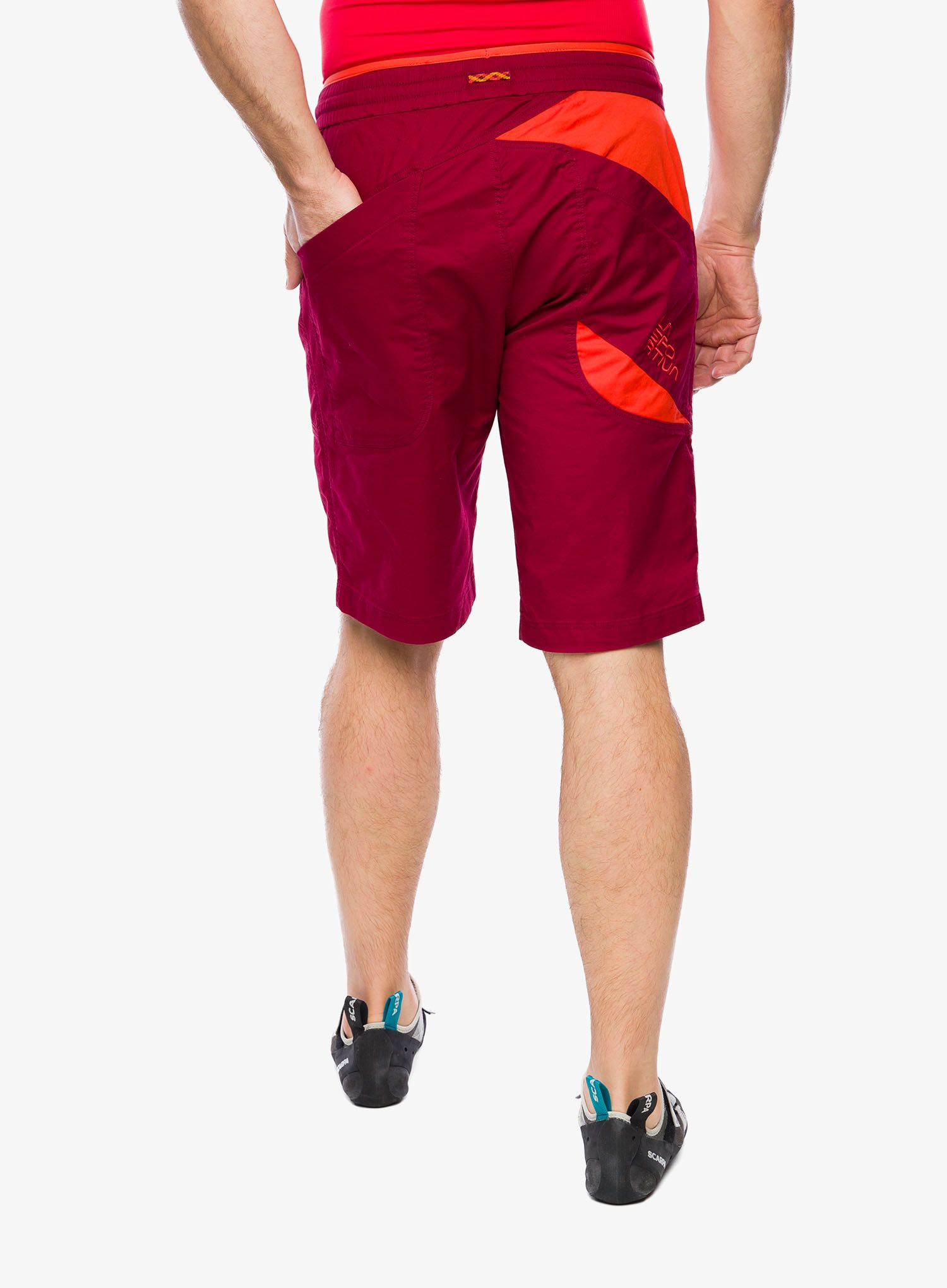 Lezecké kraťasy La Sportiva Bleauser Short - sangria/cherry tomato