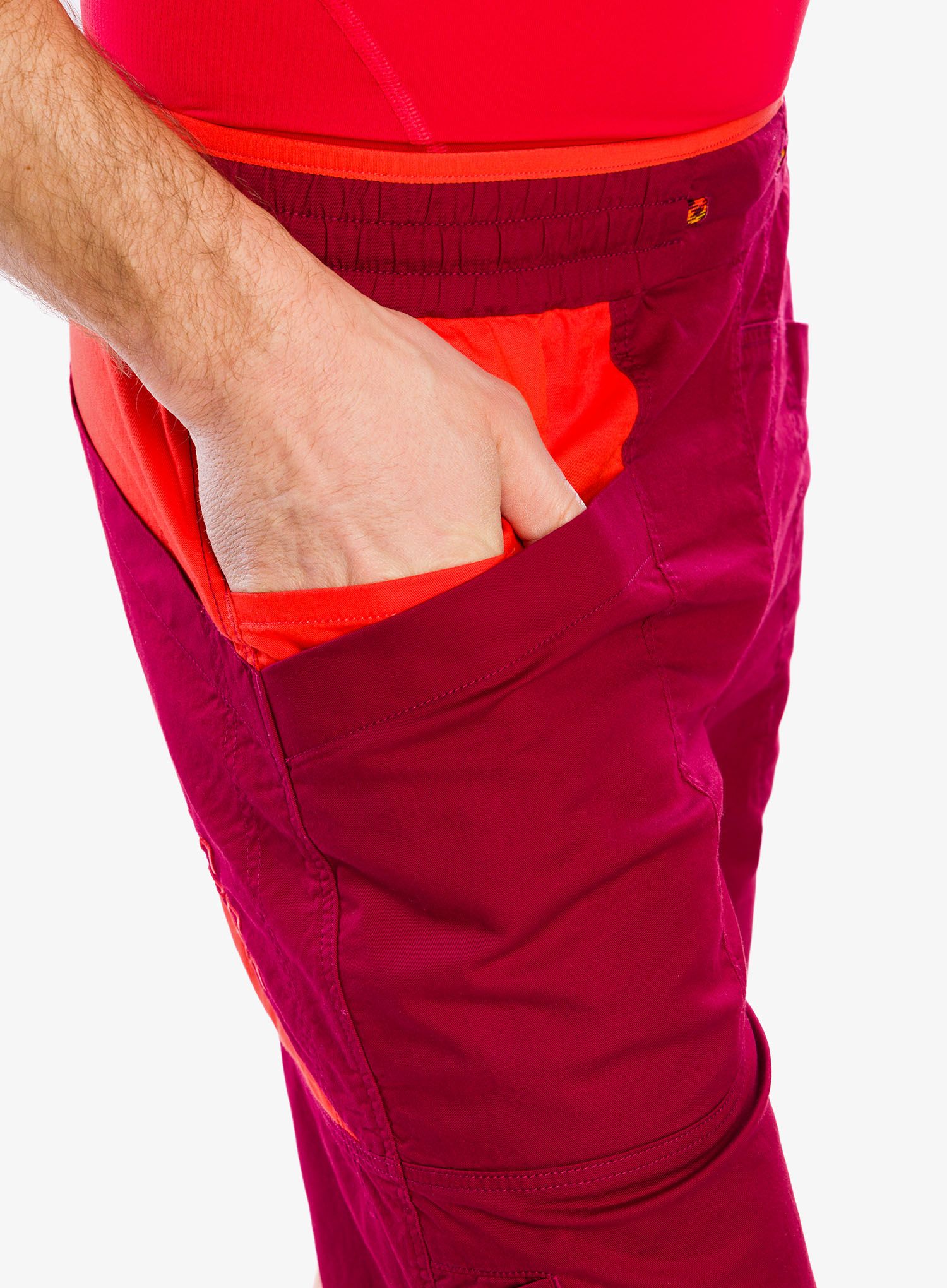 Lezecké kraťasy La Sportiva Bleauser Short - sangria/cherry tomato