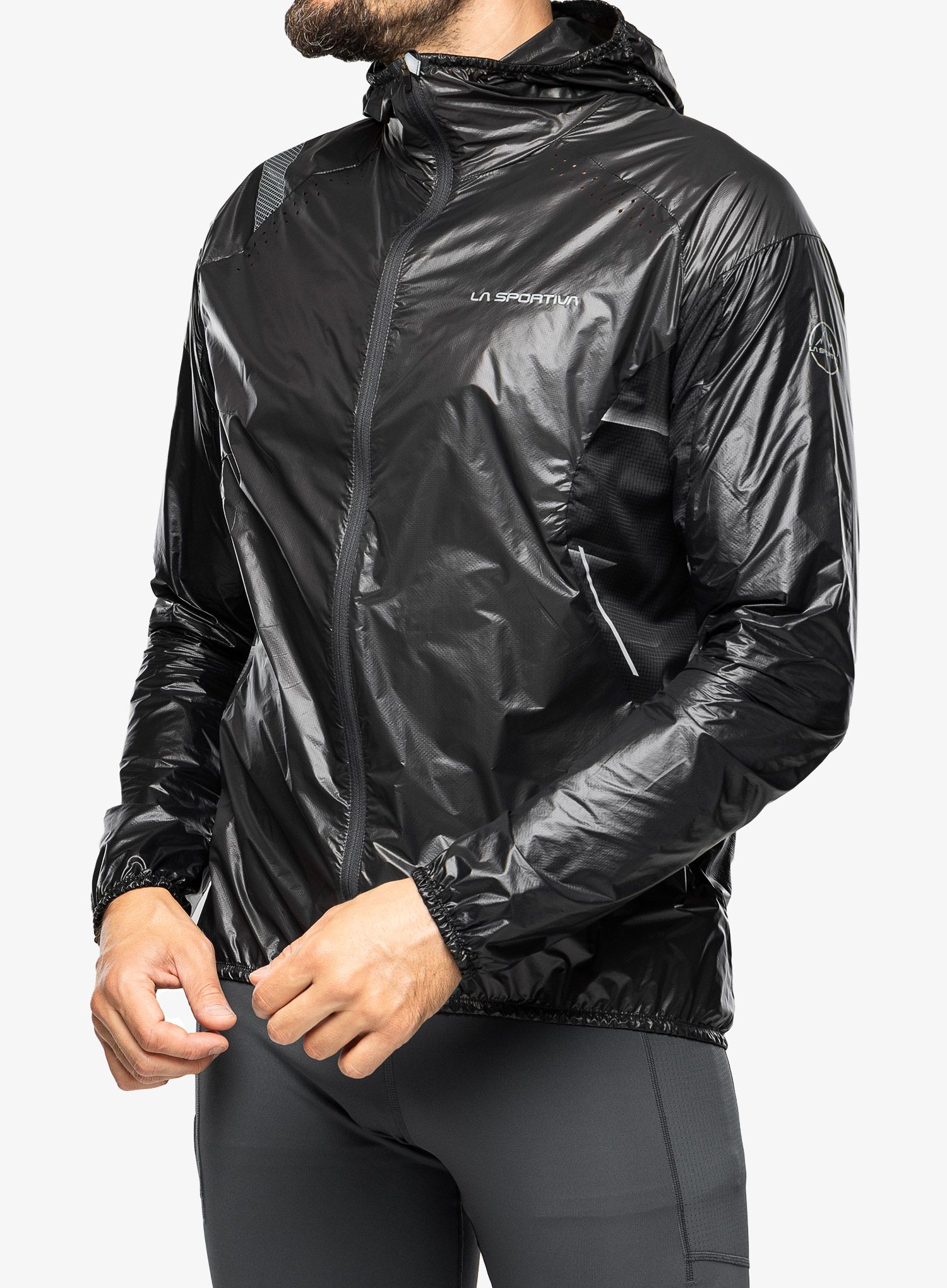 Bunda na běhání La Sportiva Blizzard Windbreaker Jkt - carbon/black