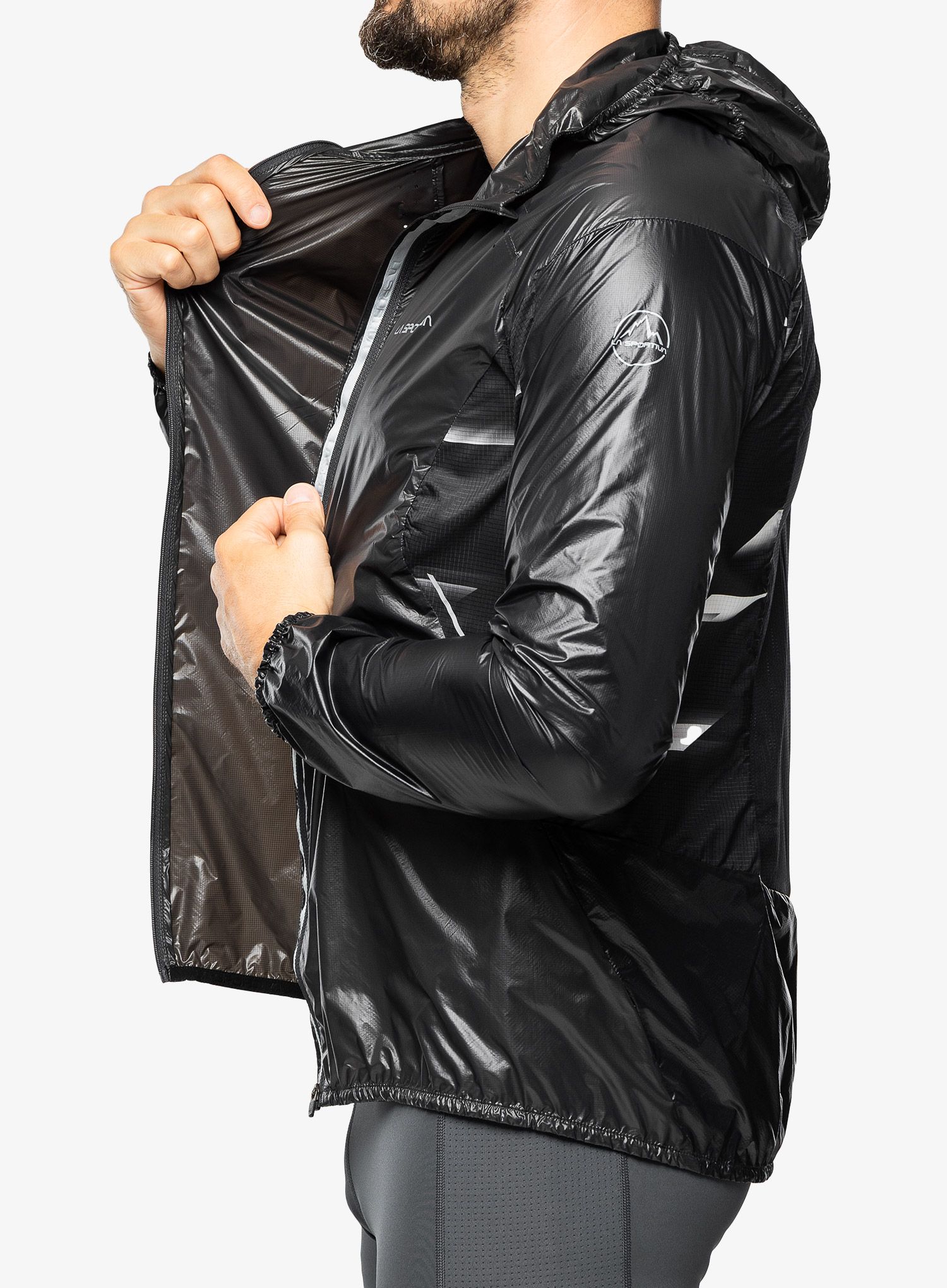 Bunda na běhání La Sportiva Blizzard Windbreaker Jkt - carbon/black