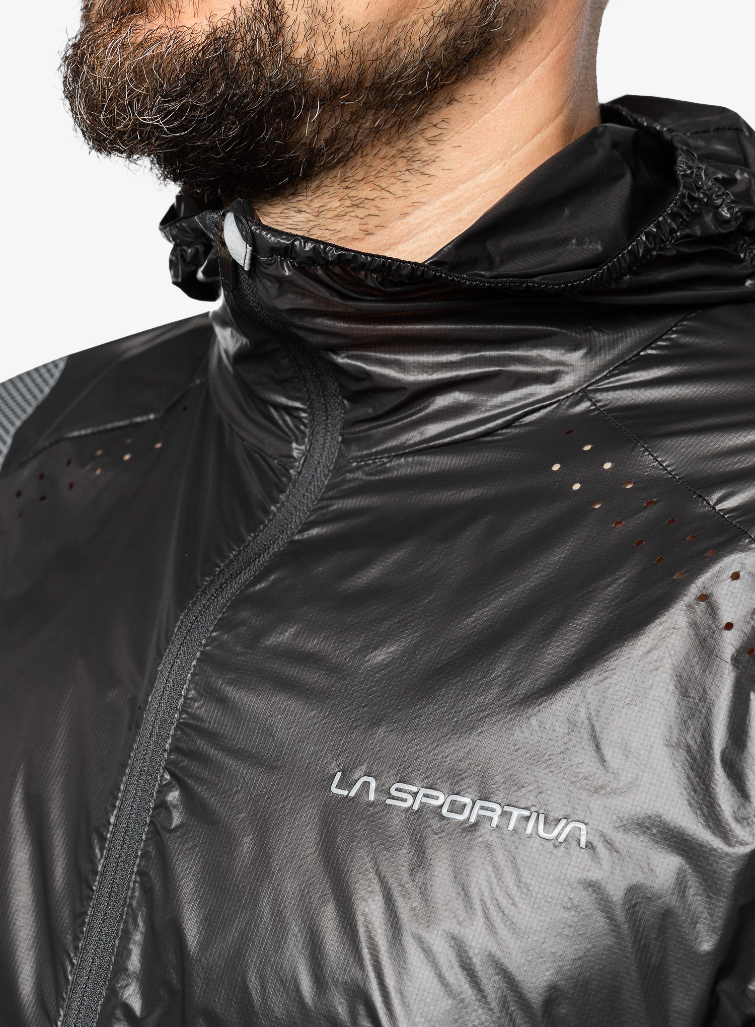 Bunda na běhání La Sportiva Blizzard Windbreaker Jkt - carbon/black