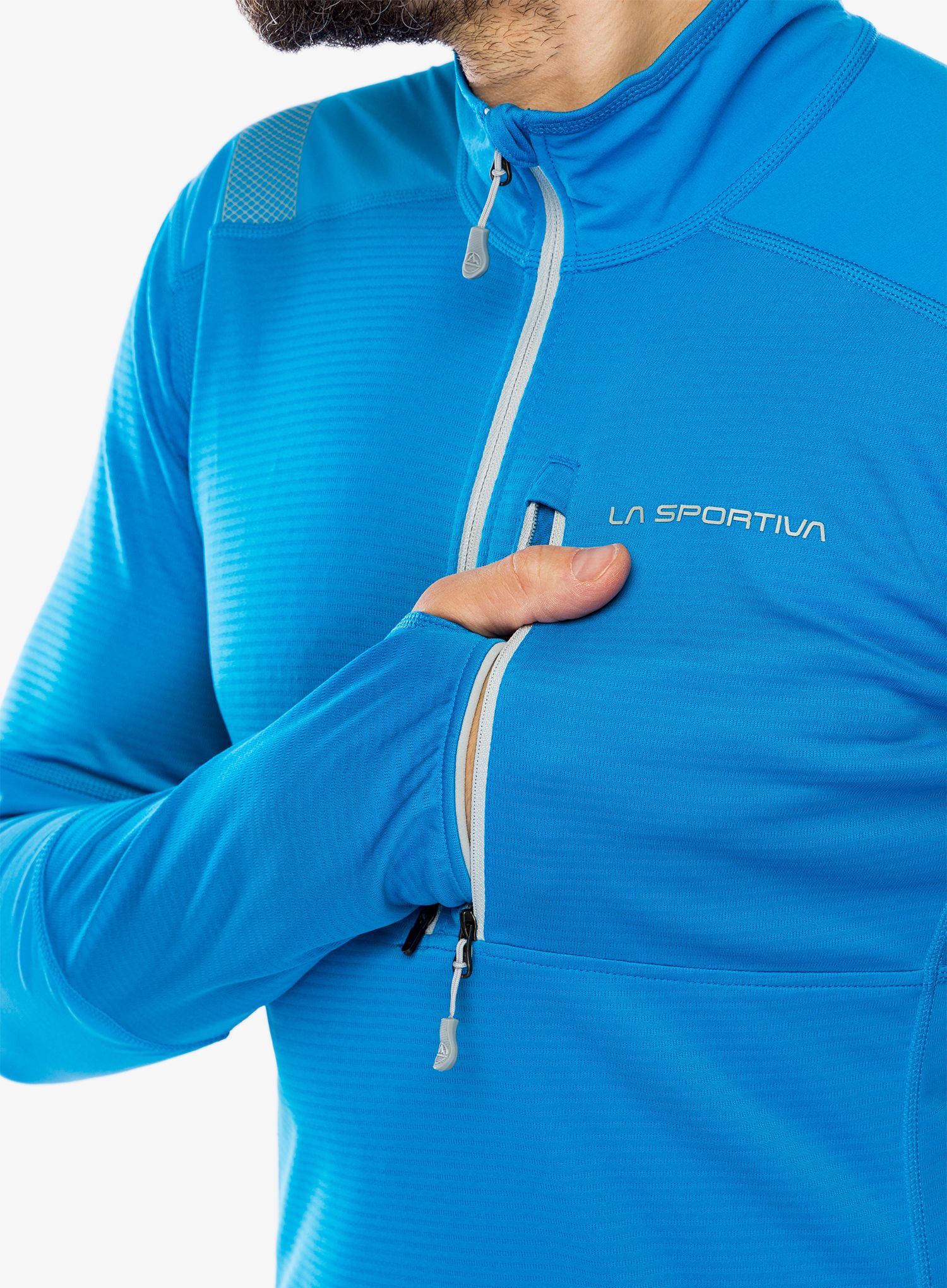 Mikina La Sportiva Bockmattli 2.0 Ls Tech Shirt - electric blue