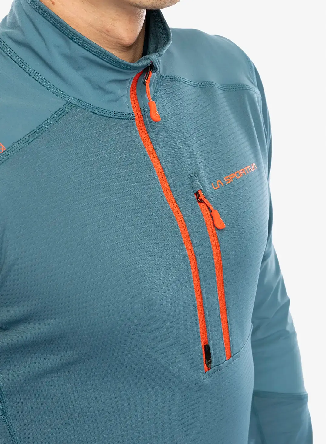 Mikina se zipem La Sportiva Bockmattli 2.0 LS Tech Shirt - hurricane