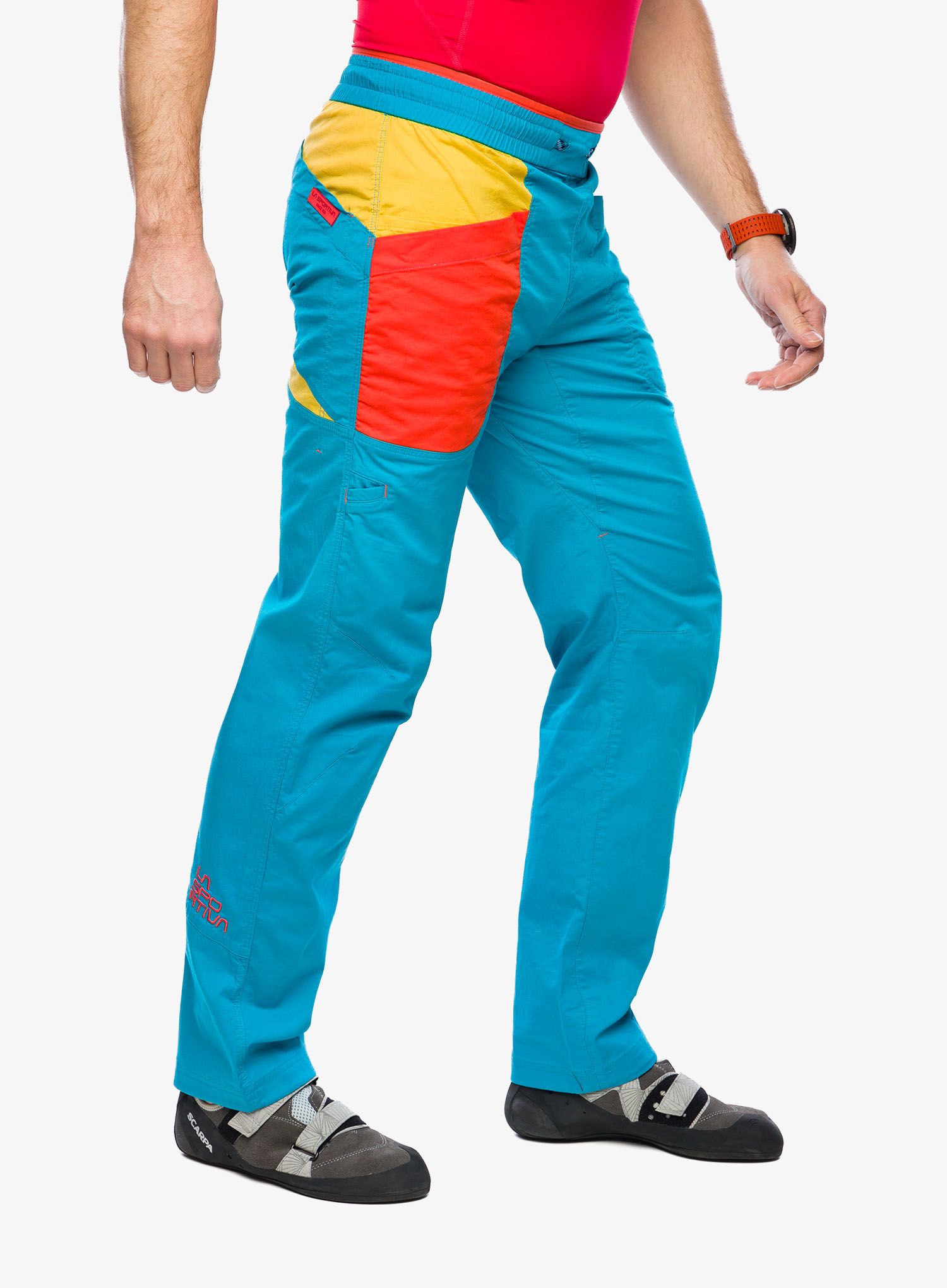 Lezecké kalhoty La Sportiva Bolt Pant - tropic blue/bamboo