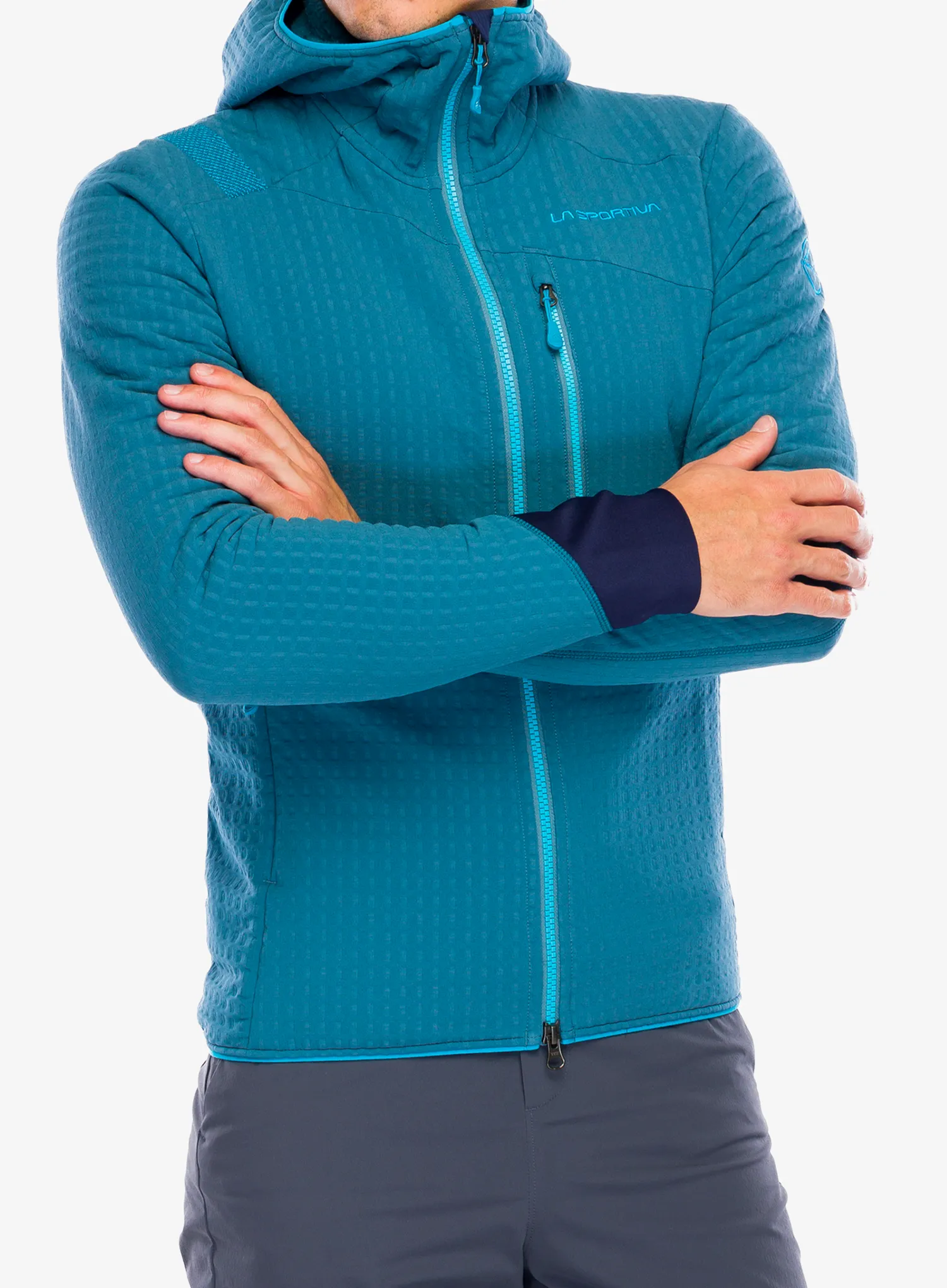 Fleecová bunda La Sportiva Bristen Thermal Hoody - hurricane/tropic blue