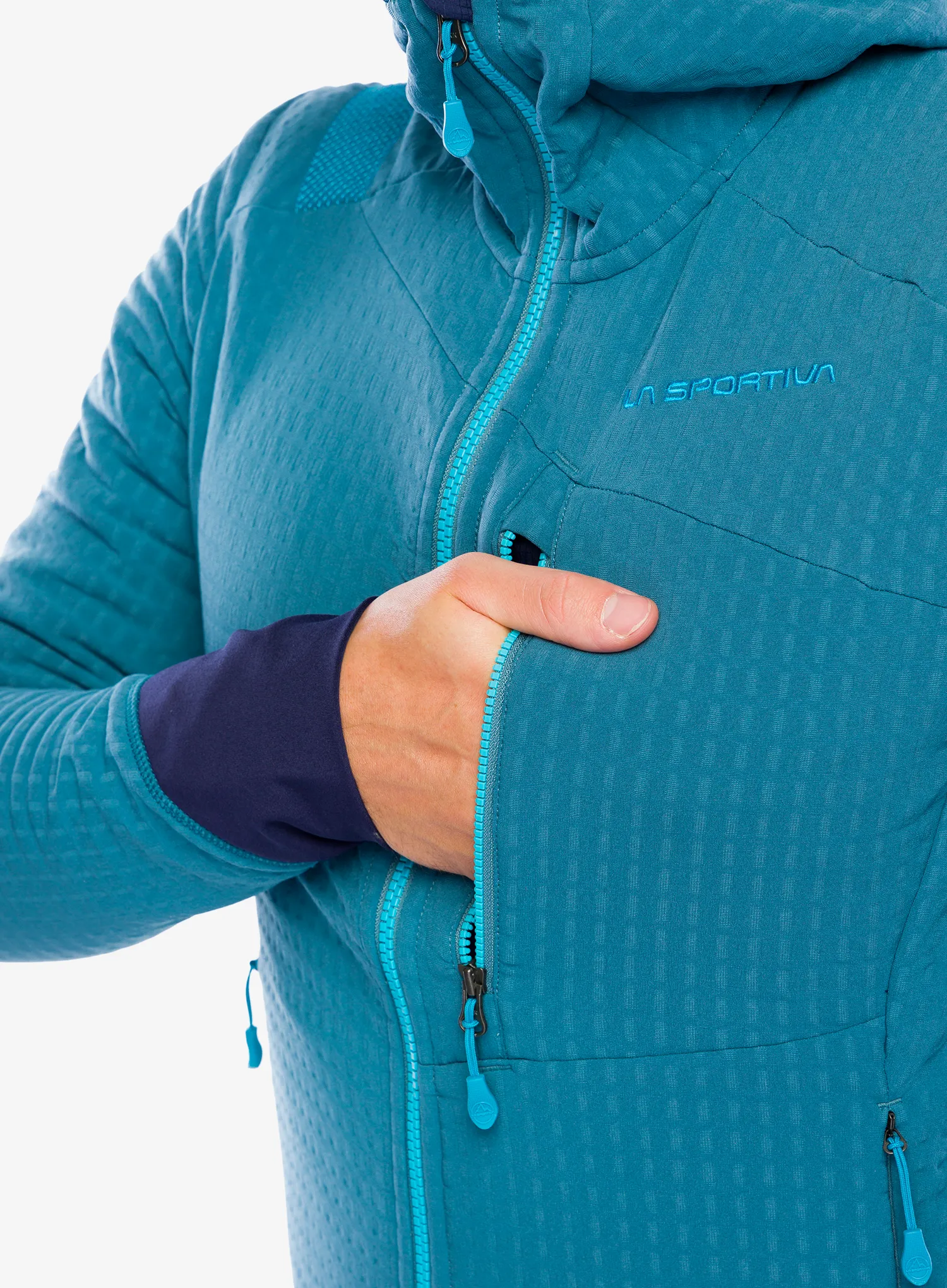 Fleecová bunda La Sportiva Bristen Thermal Hoody - hurricane/tropic blue