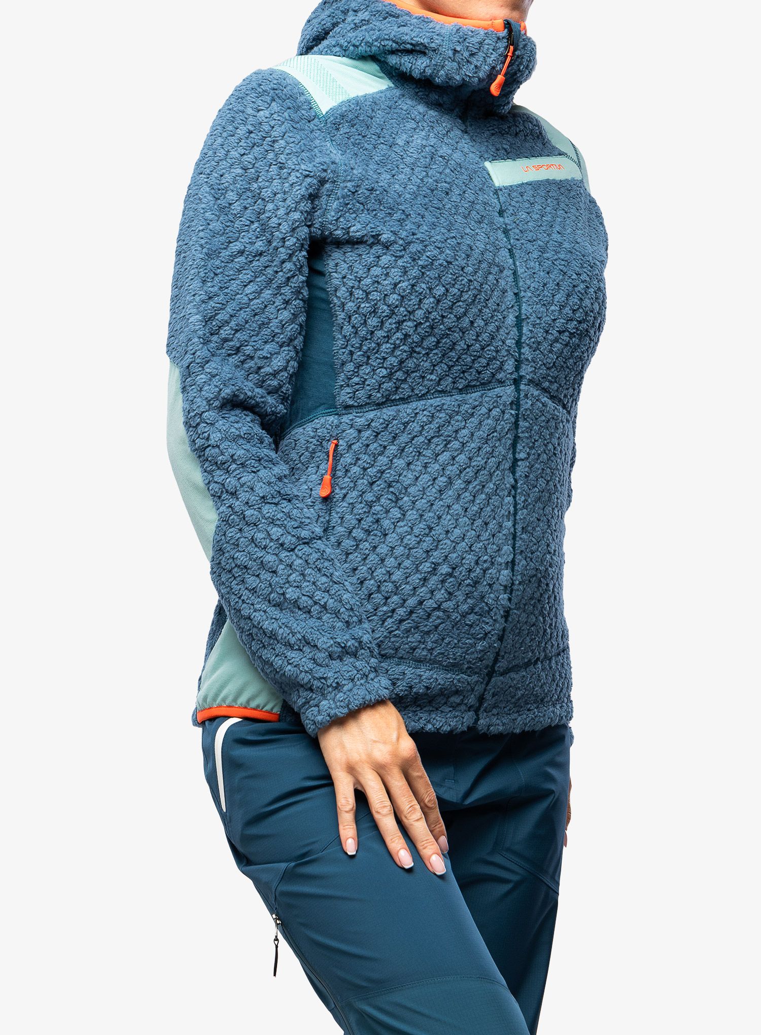 Dámská mikina s kapucí La Sportiva Bristen Thermal Jkt - storm blue/iceberg