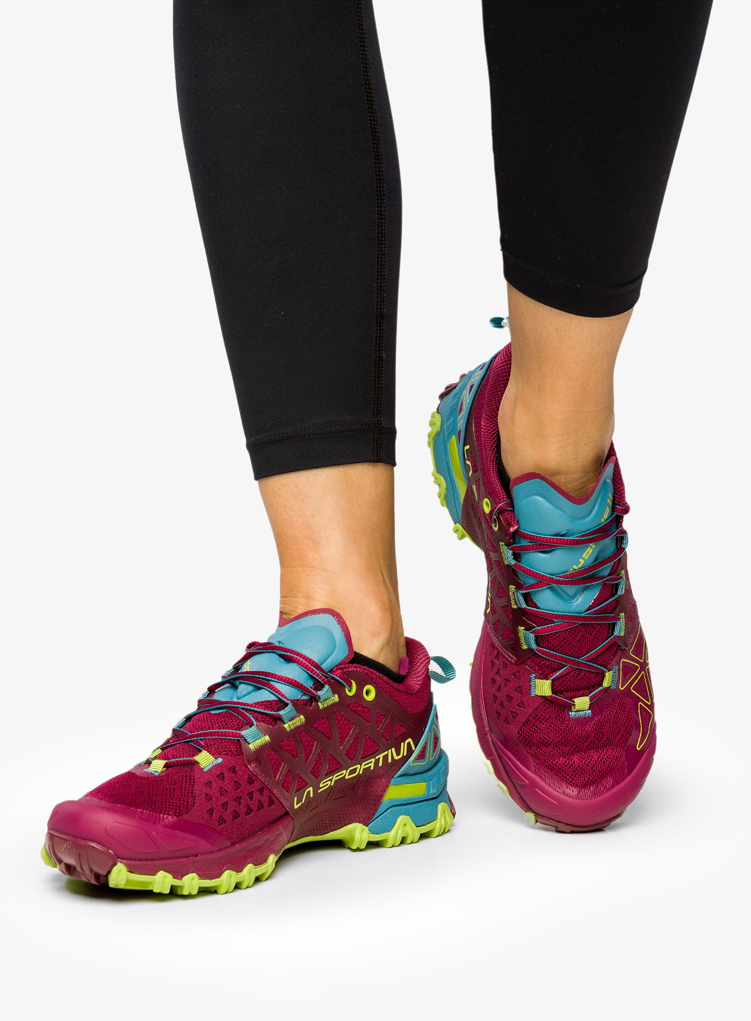 Dámské trailové boty La Sportiva Bushido II - red plum/topaz