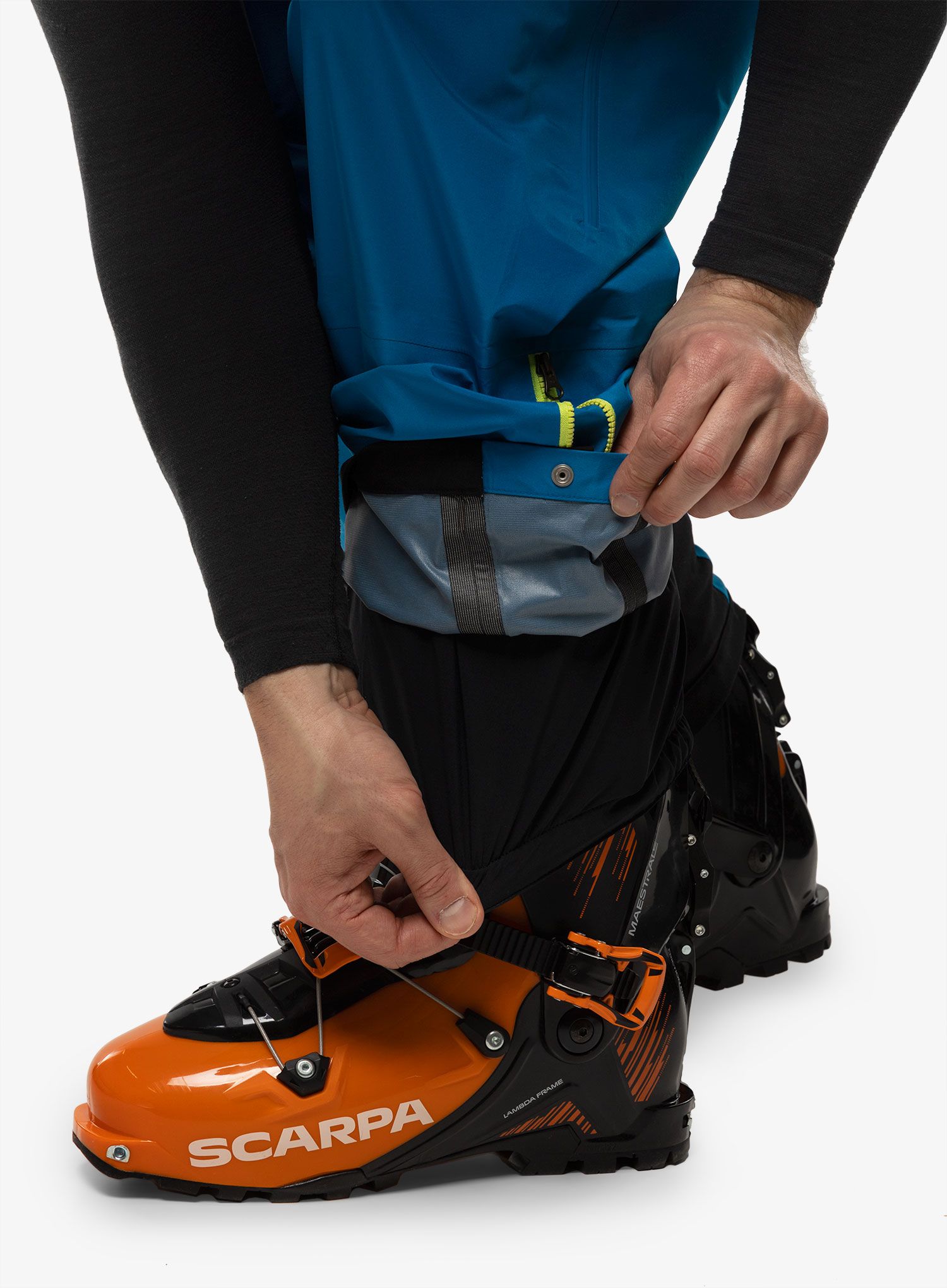 Lyžařské kalhoty La Sportiva Chaser Evo Shell Bib Pant - electric blue/sangria