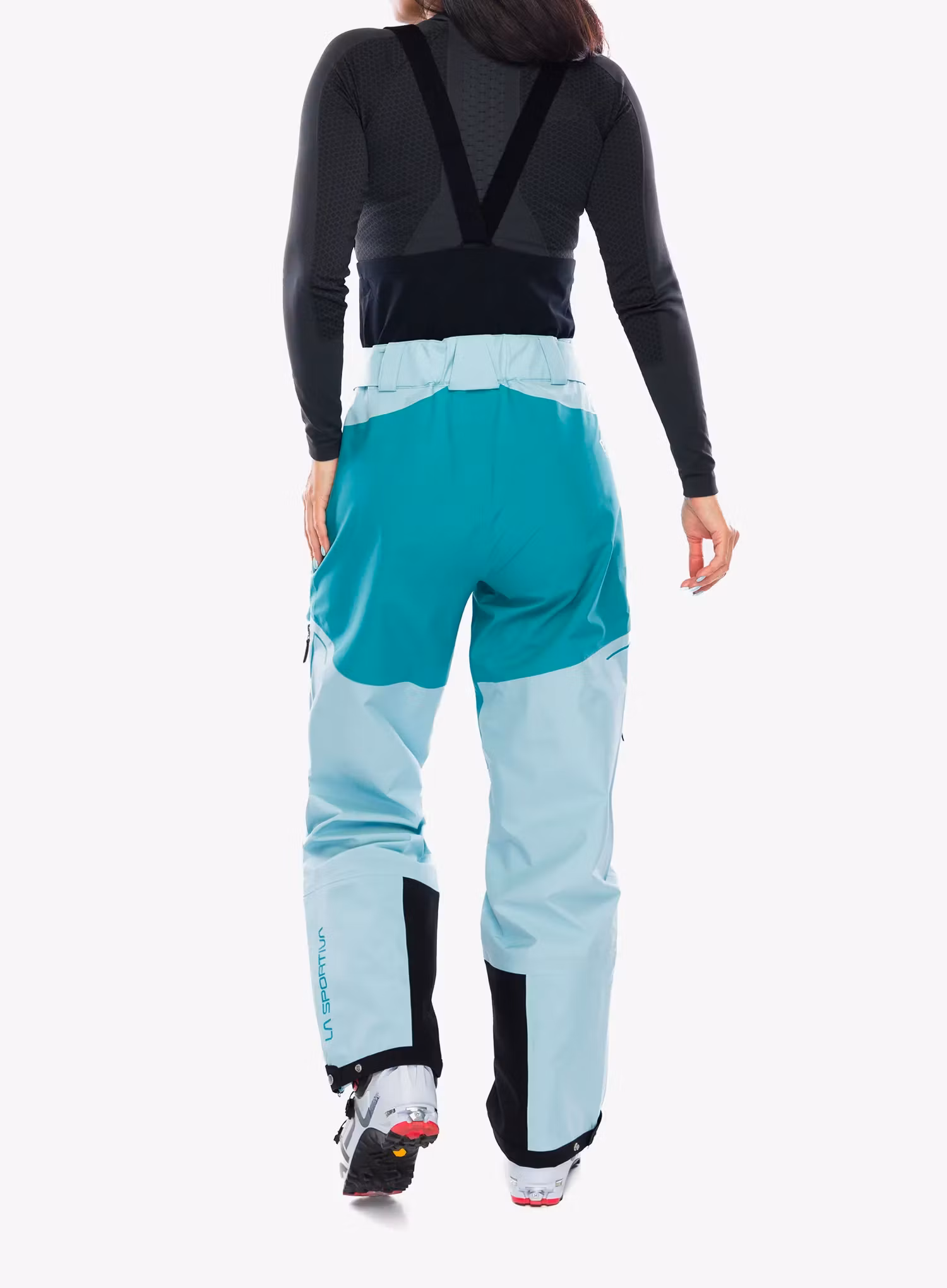 Dámské lyžařské kalhoty La Sportiva Chaser Evo Shell Bib Pant - iceberg/lagoon