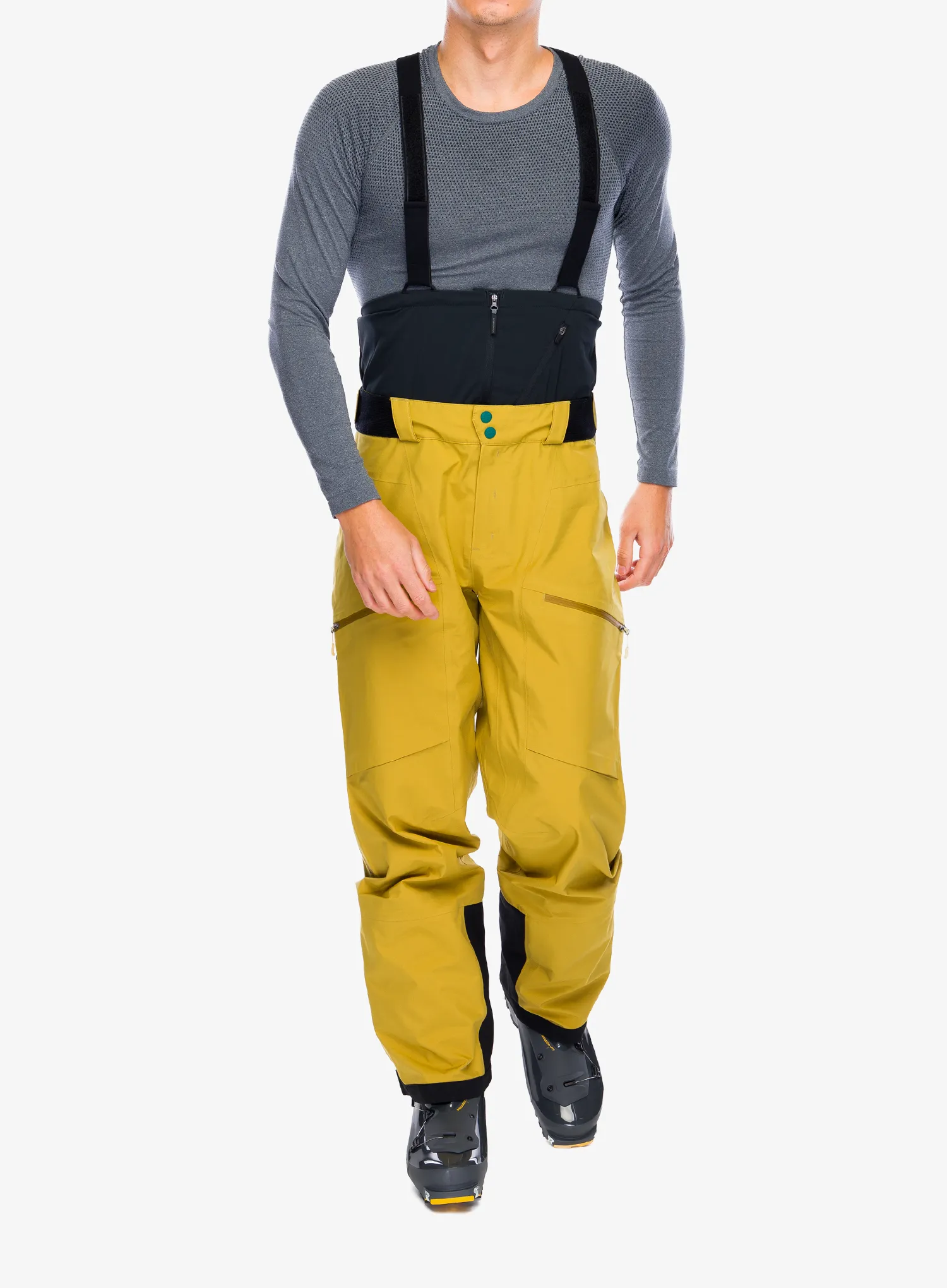 Lyžařské kalhoty La Sportiva Chaser Evo Shell Bib Pant - savana/bamboo