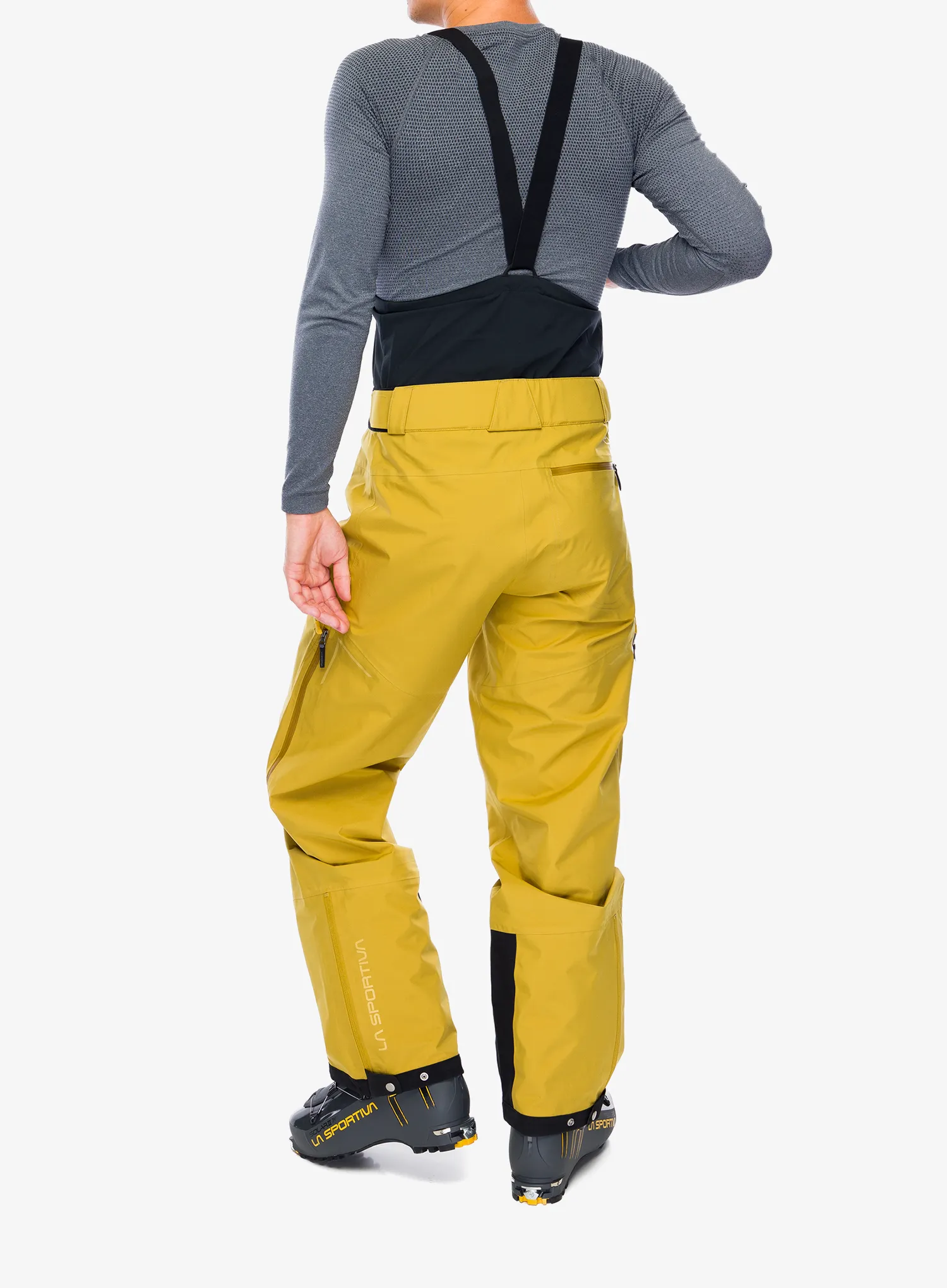 Lyžařské kalhoty La Sportiva Chaser Evo Shell Bib Pant - savana/bamboo