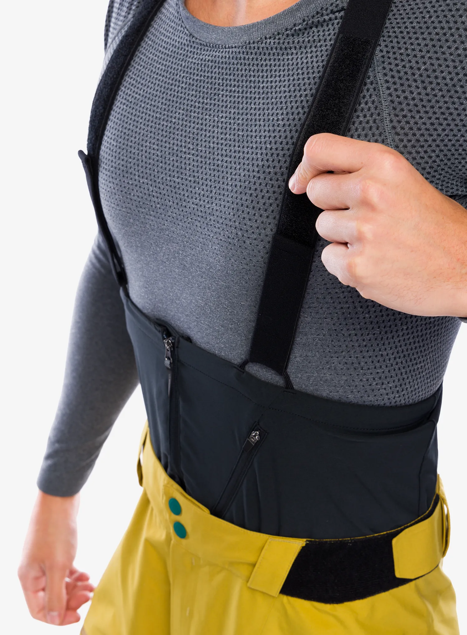 Lyžařské kalhoty La Sportiva Chaser Evo Shell Bib Pant - savana/bamboo