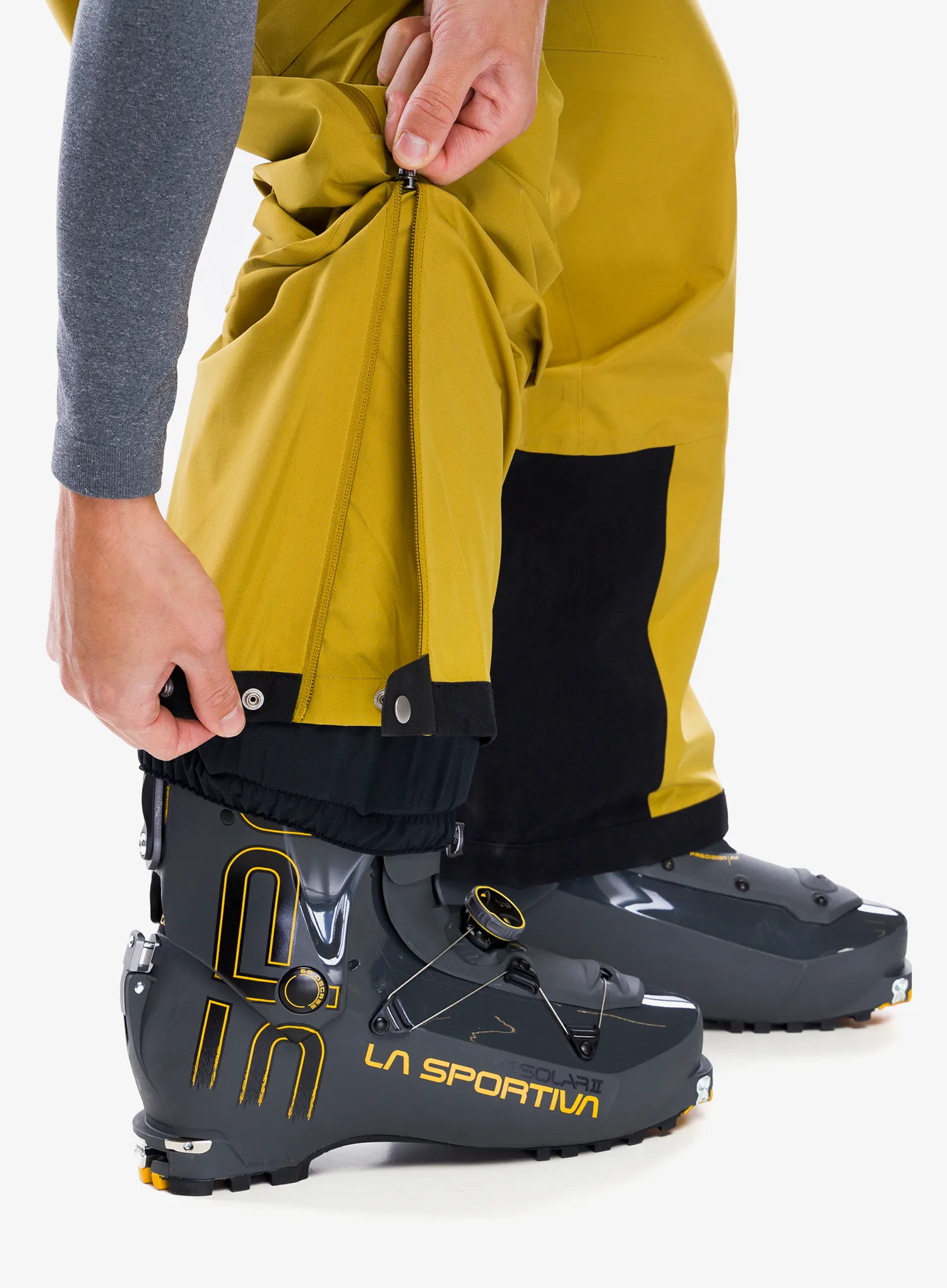 Lyžařské kalhoty La Sportiva Chaser Evo Shell Bib Pant - savana/bamboo