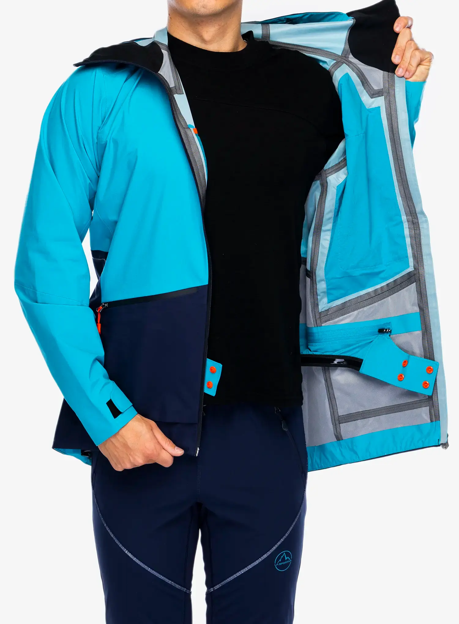 Bunda s membránou La Sportiva Chaser Evo Shell Jkt - tropic blue/deep sea