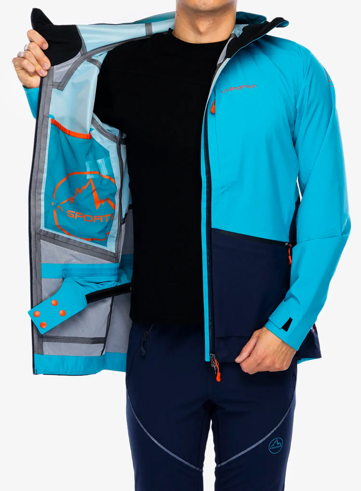 Bunda s membránou La Sportiva Chaser Evo Shell Jkt - tropic blue/deep sea