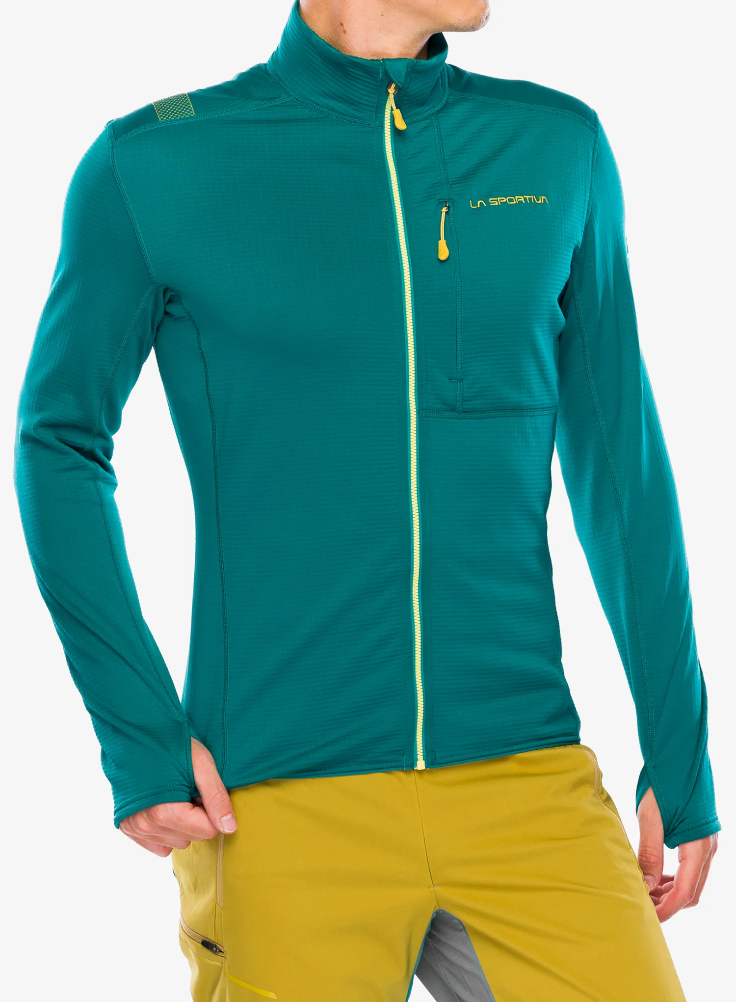 Mikina bez kapuce La Sportiva Chill Jacket - everglade/bamboo