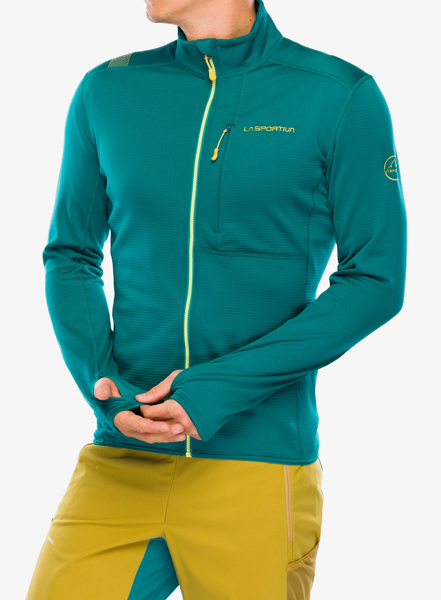Mikina bez kapuce La Sportiva Chill Jacket - everglade/bamboo