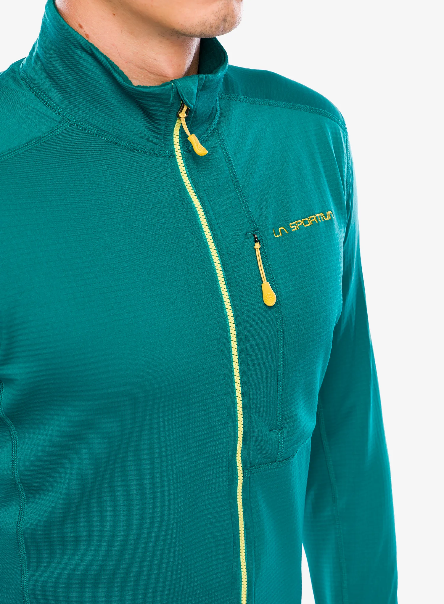 Mikina bez kapuce La Sportiva Chill Jacket - everglade/bamboo