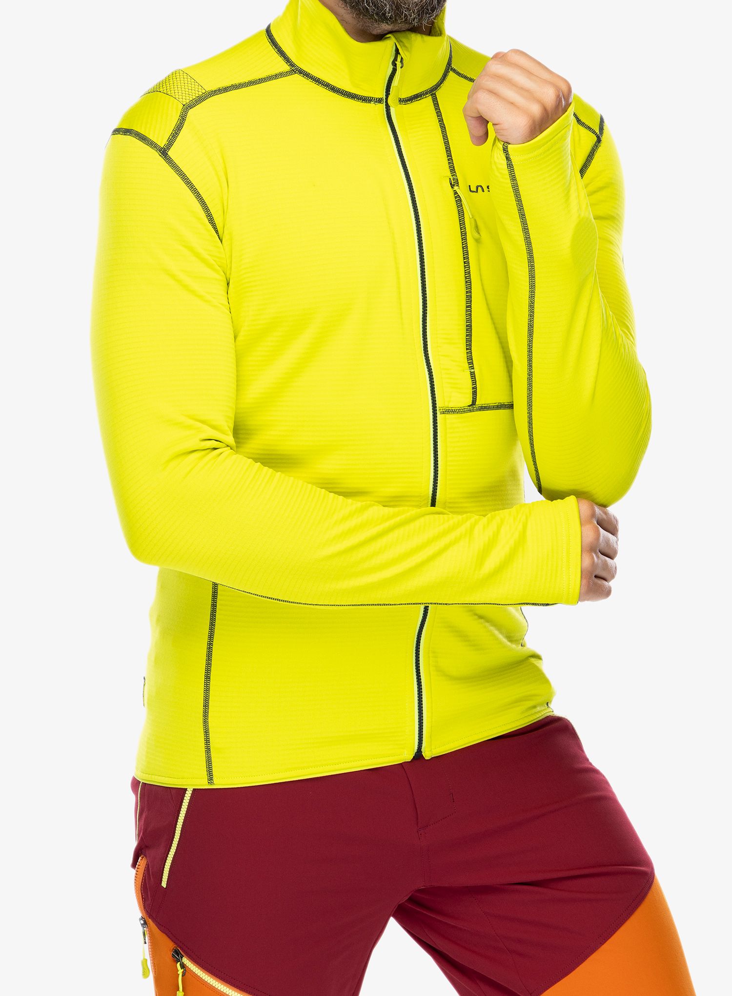 Rozepínací mikina La Sportiva Chill Jacket - lime punch/carbon