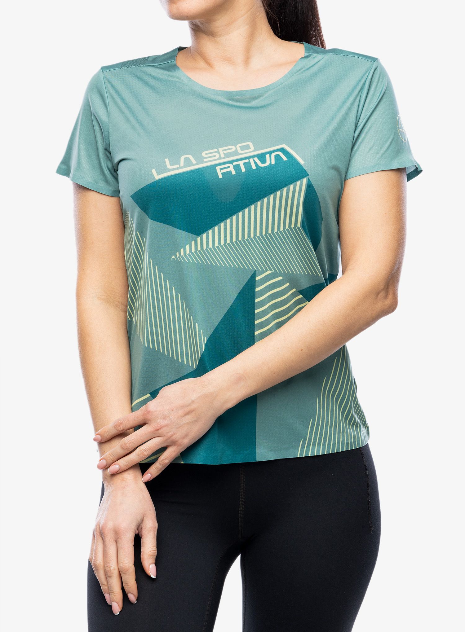 Dámské lezecké triko La Sportiva Comp T-Shirt - juniper/everglade