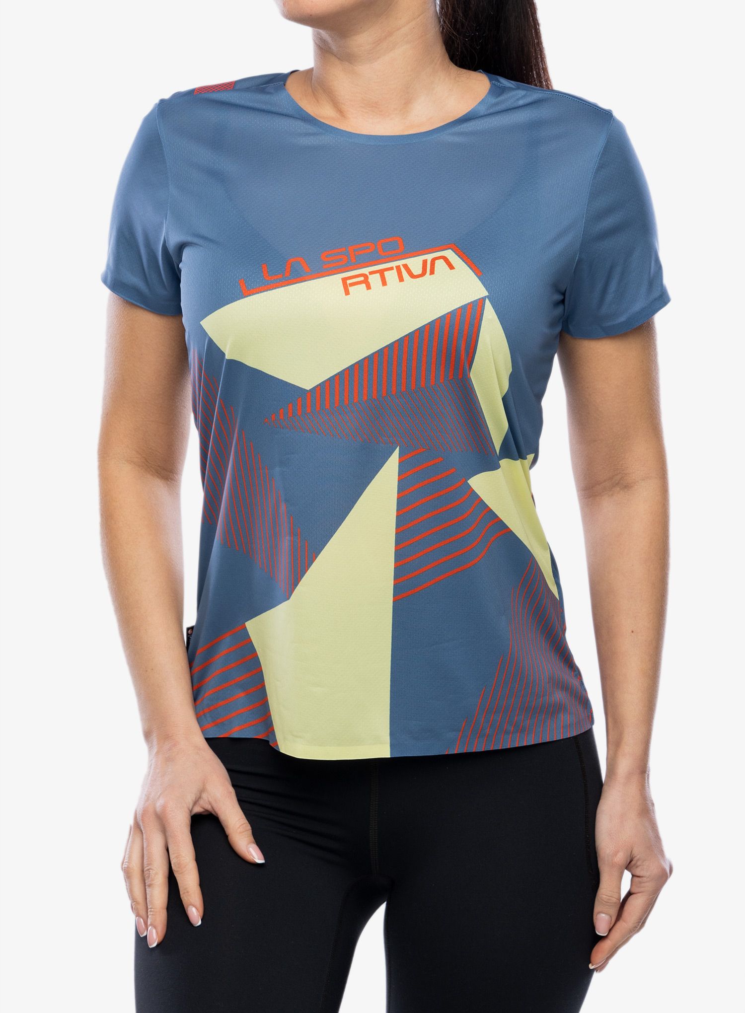 Dámské lezecké triko La Sportiva Comp T-Shirt - moonlight/zest