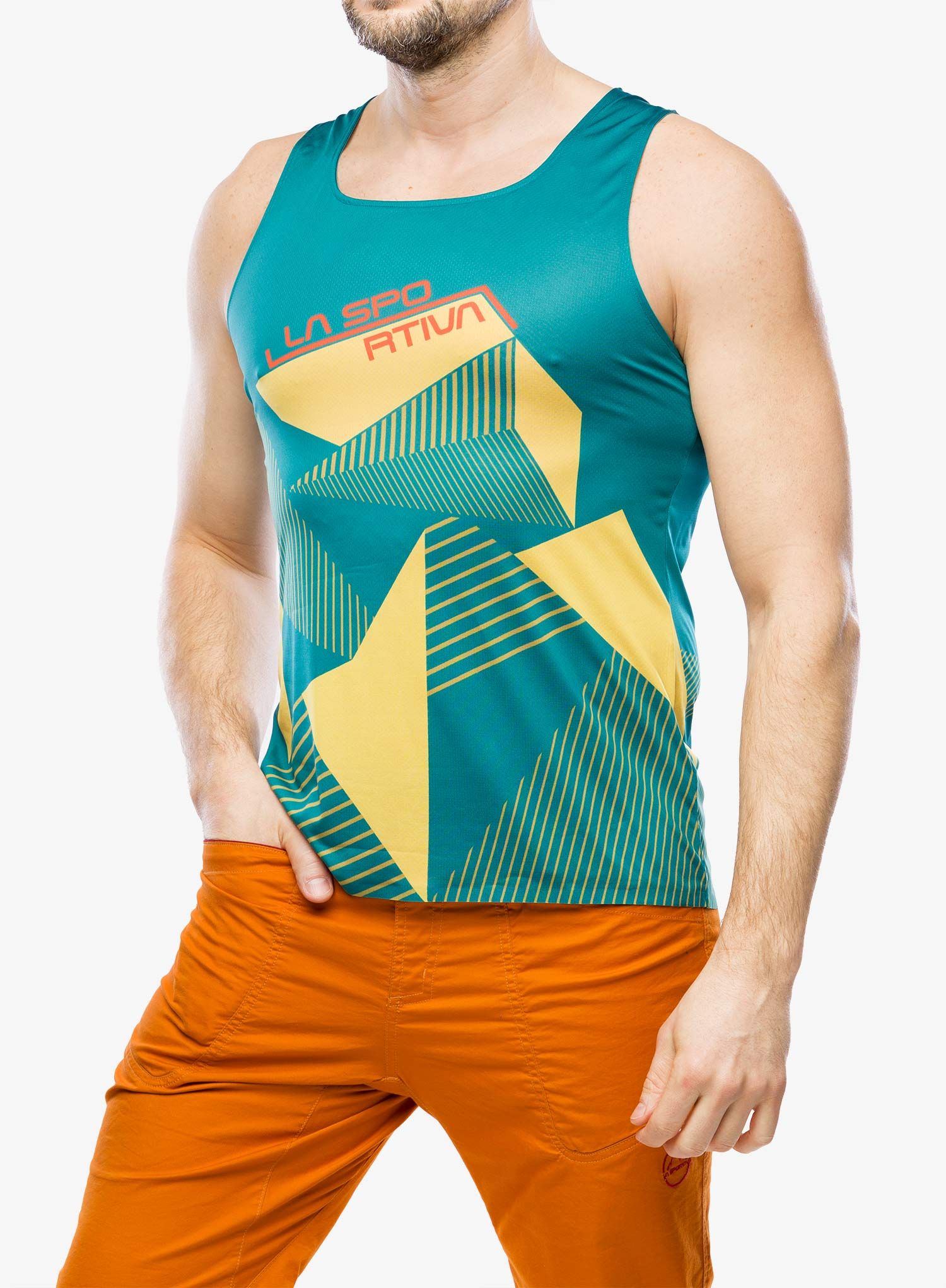 Rychleschnoucí triko La Sportiva Comp Tank - everglade/bamboo