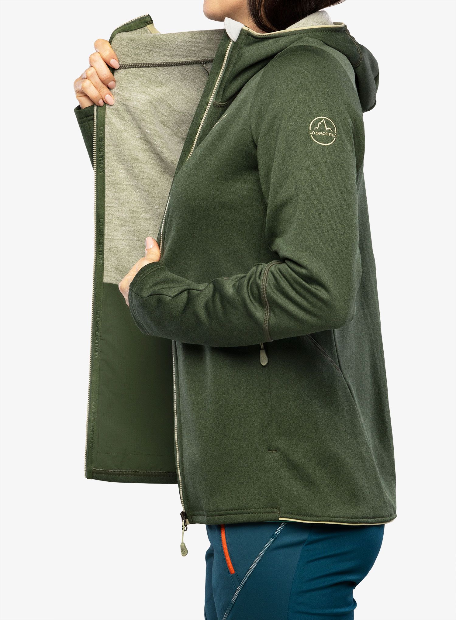 Dámská mikina s kapucí La Sportiva Cosmic Hoody - forest/tea