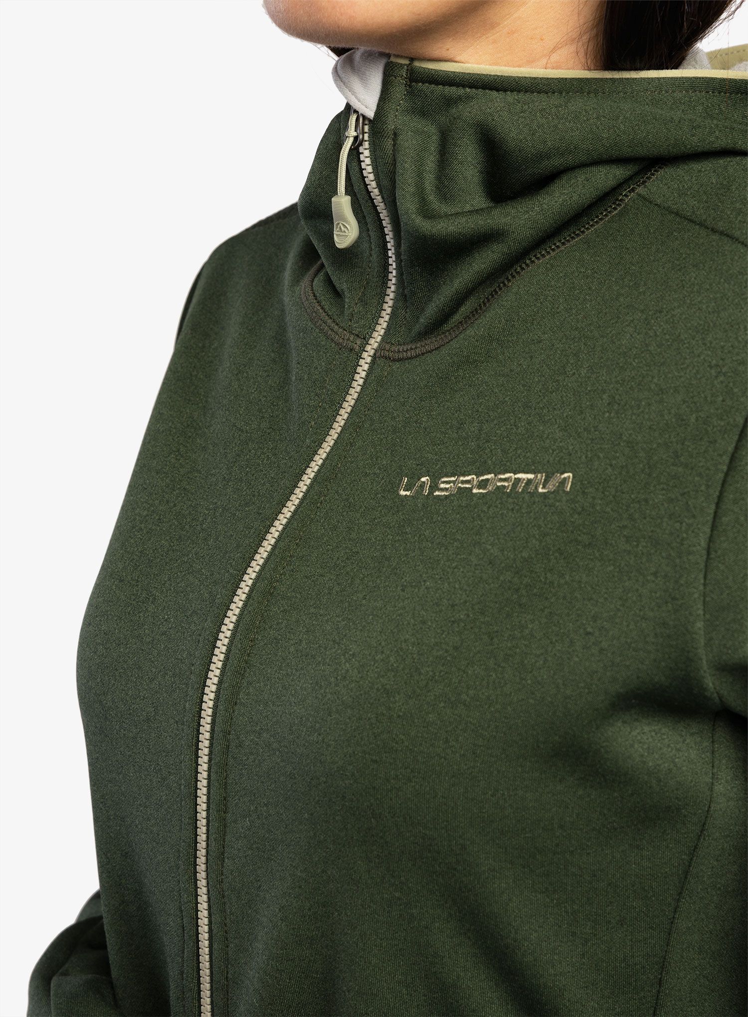 Dámská mikina s kapucí La Sportiva Cosmic Hoody - forest/tea