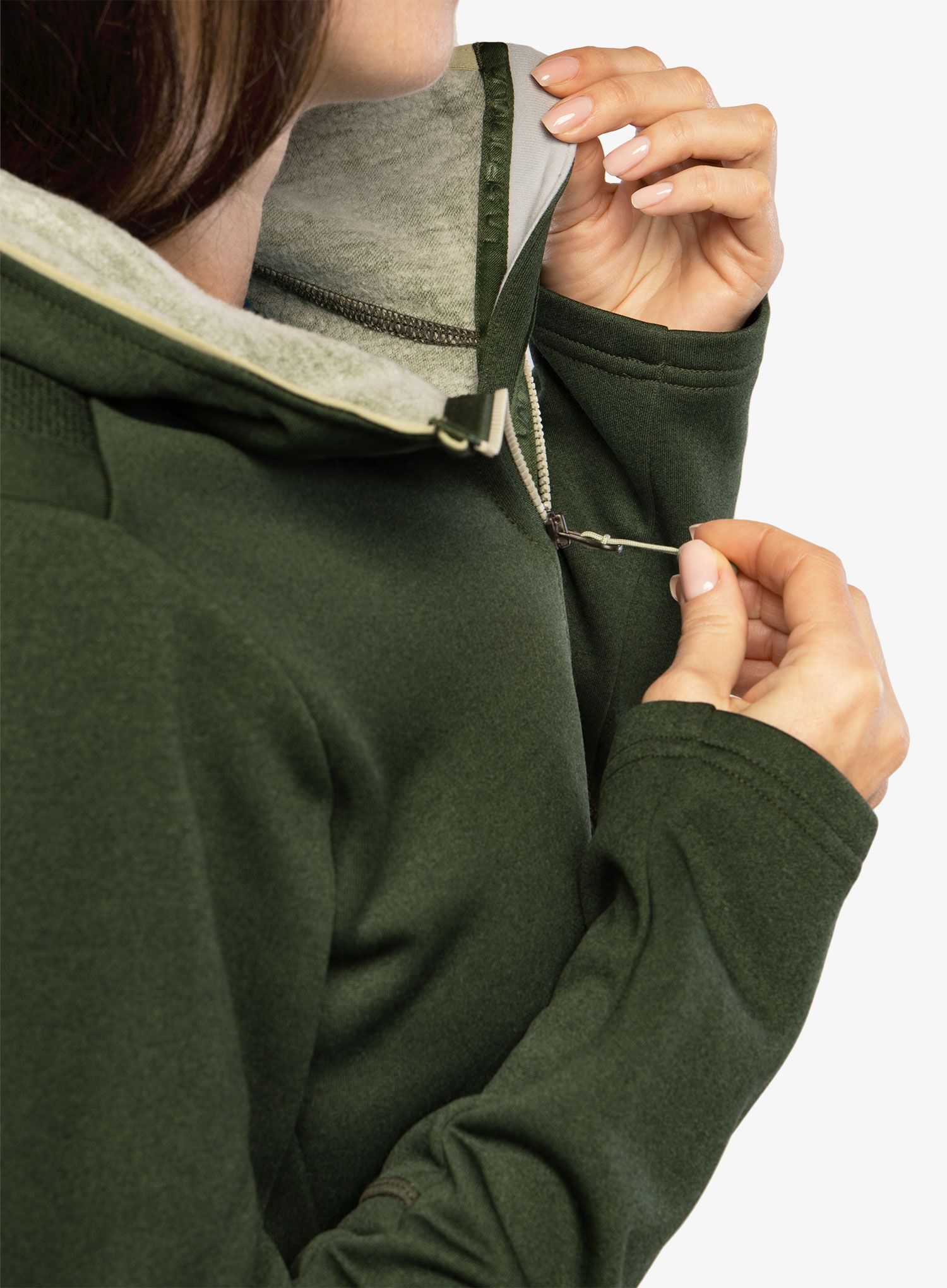 Dámská mikina s kapucí La Sportiva Cosmic Hoody - forest/tea