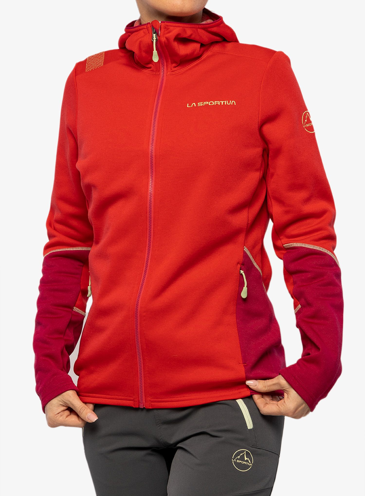 Dámská mikina s kapucí La Sportiva Cosmic Hoody - lollipop/cerise
