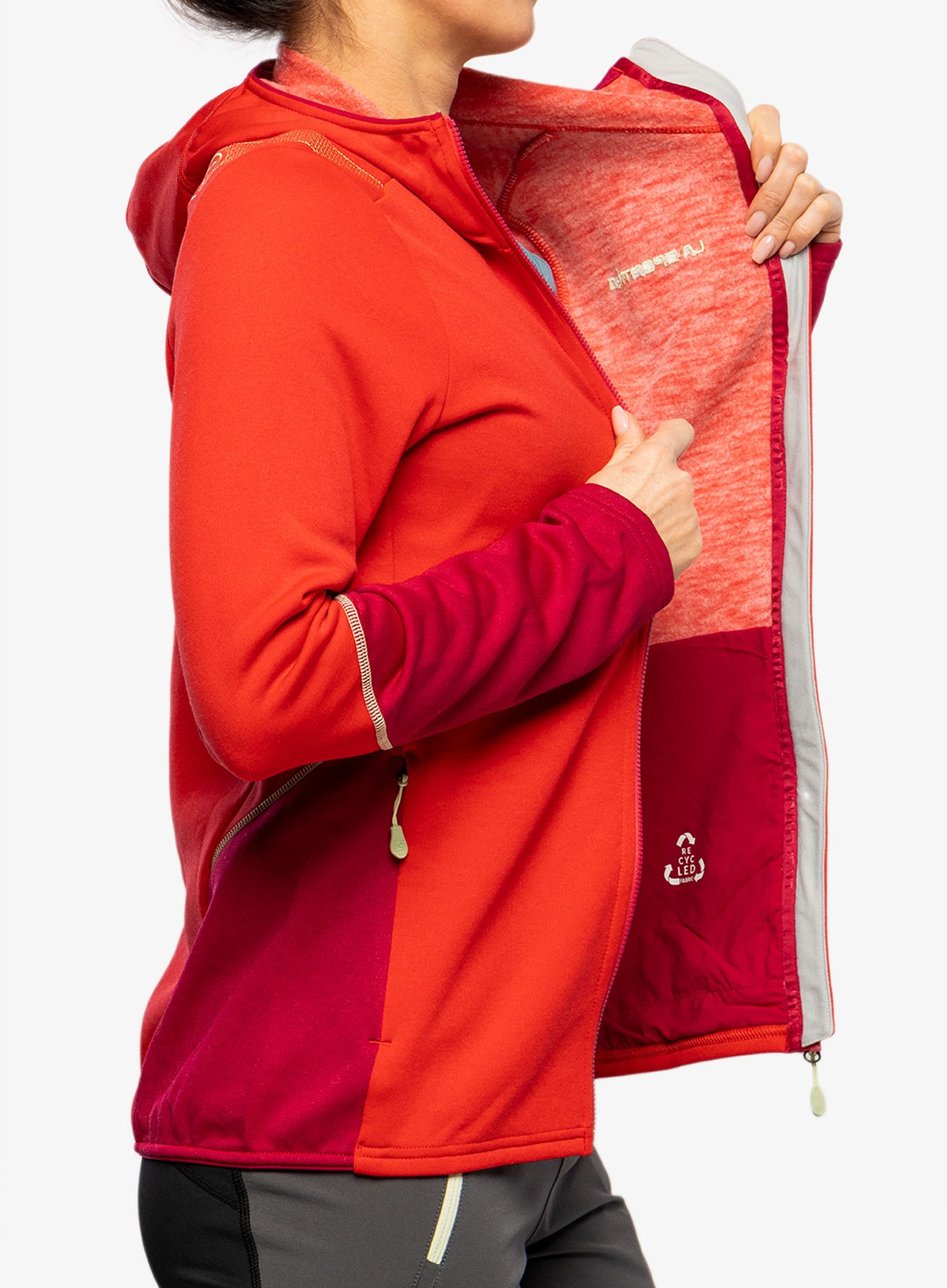 Dámská mikina s kapucí La Sportiva Cosmic Hoody - lollipop/cerise