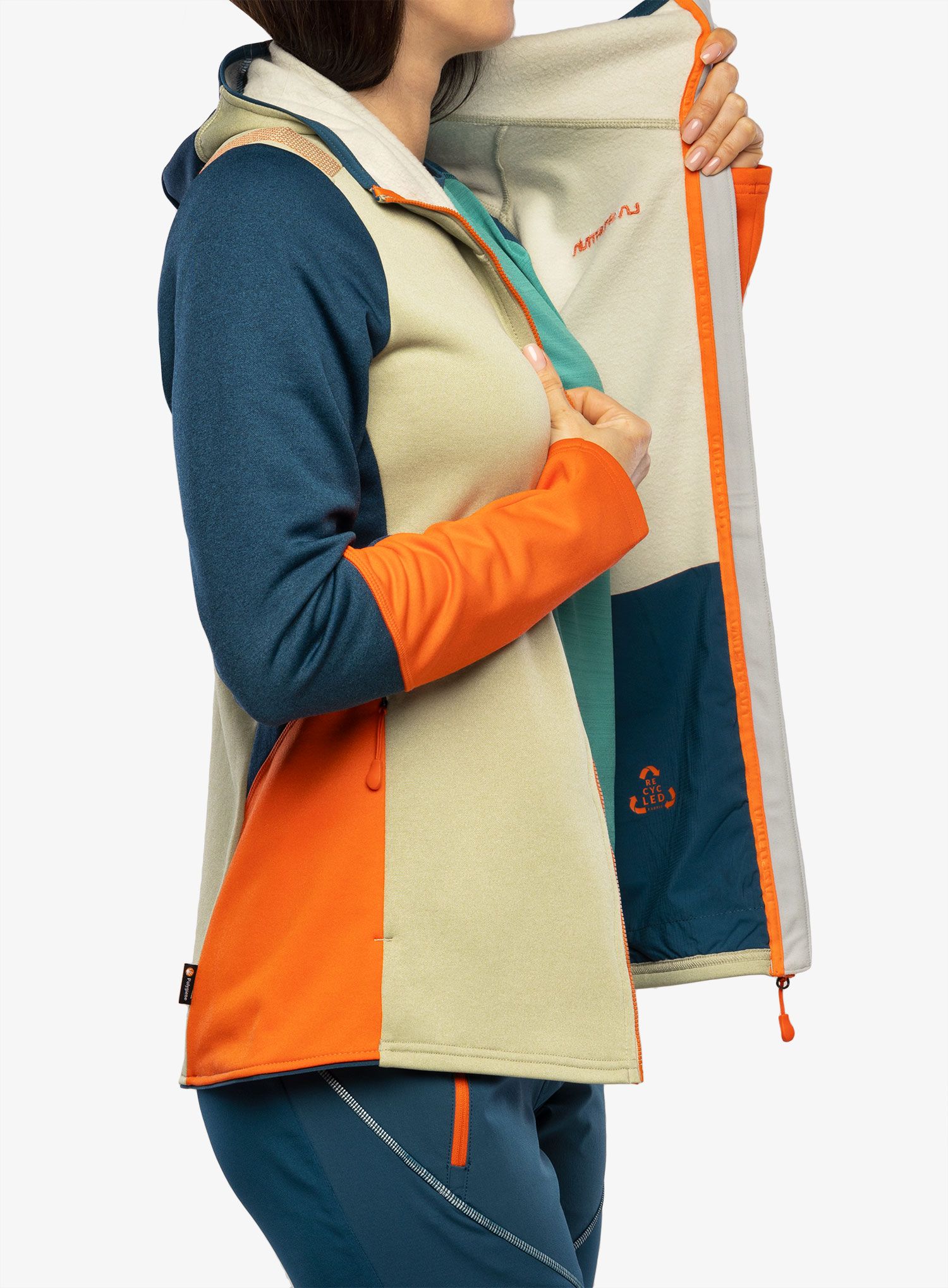 Dámská mikina s kapucí La Sportiva Cosmic Hoody - tea/storm blue