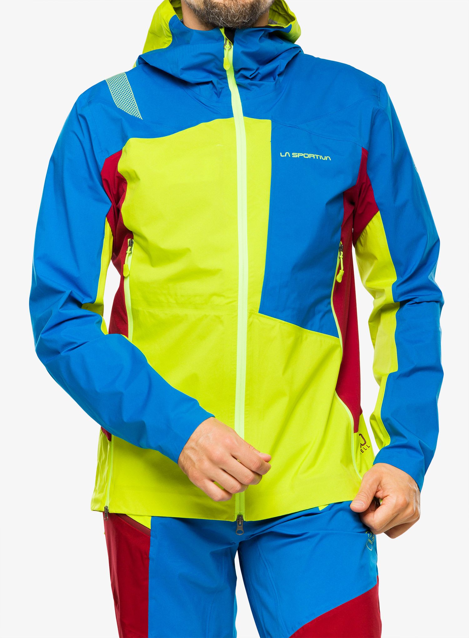 Bunda na skialpinismus La Sportiva Crizzle EVO Shell Jkt - lime punch/electric blue