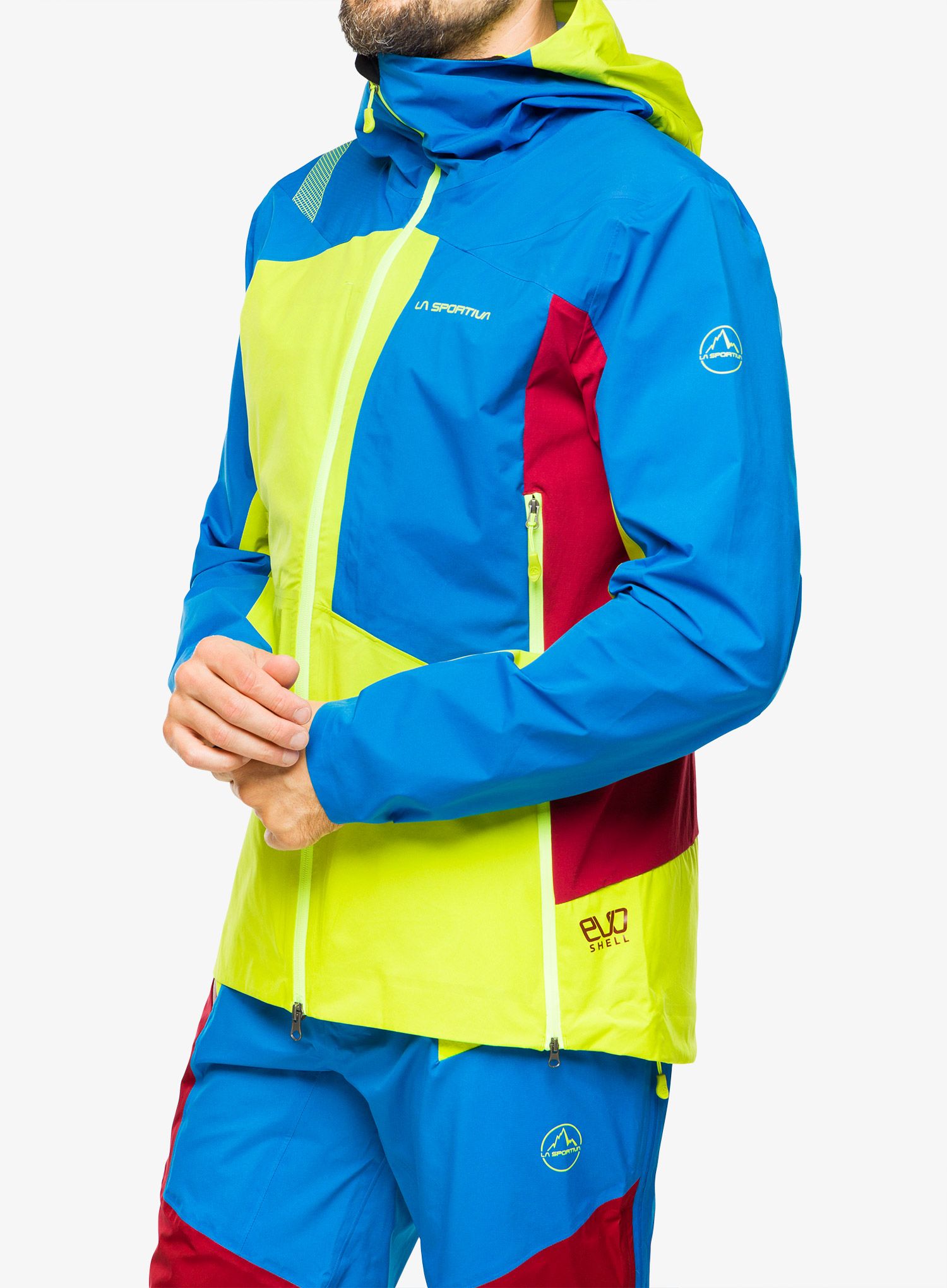 Bunda na skialpinismus La Sportiva Crizzle EVO Shell Jkt - lime punch/electric blue