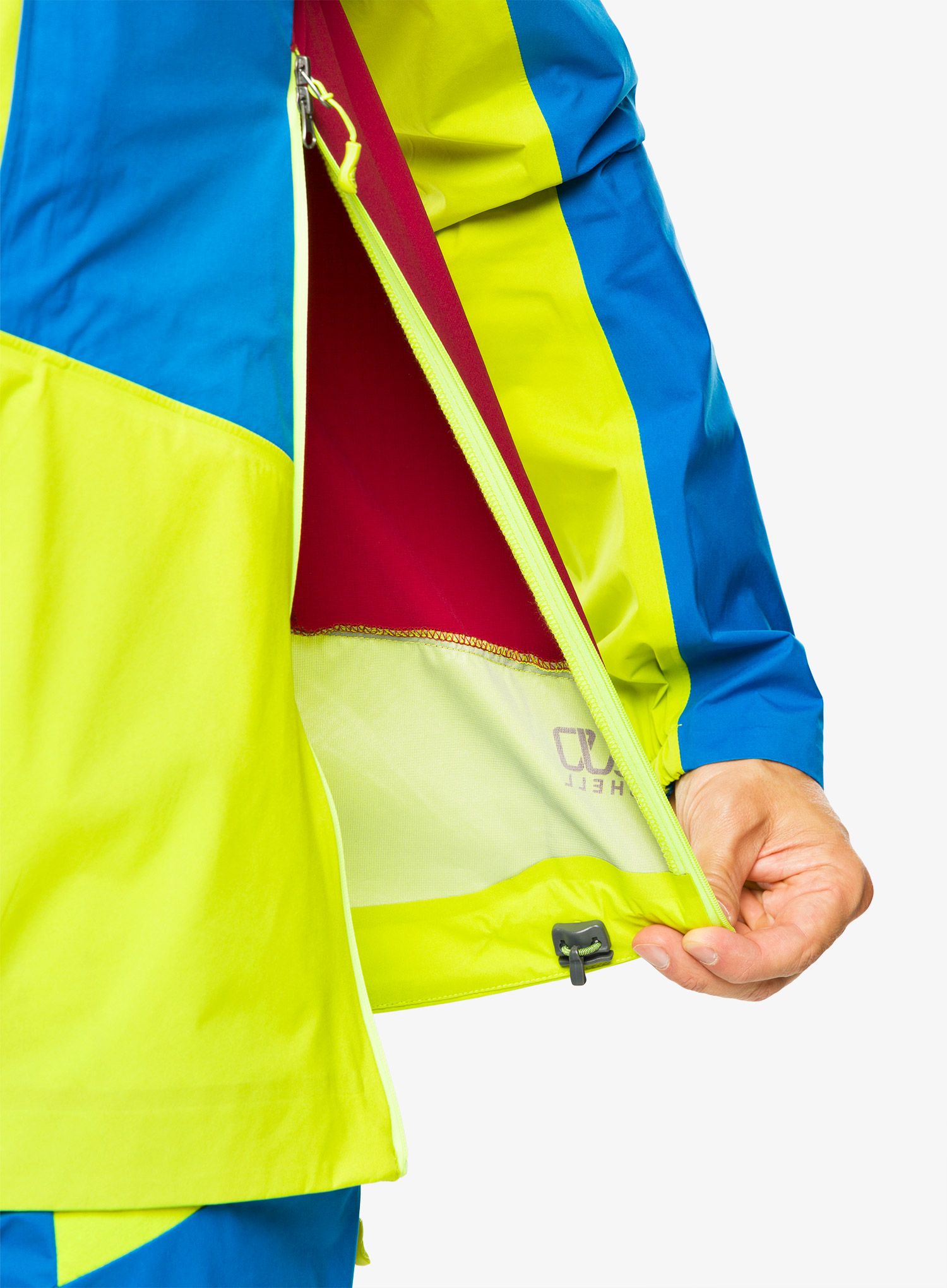 Bunda na skialpinismus La Sportiva Crizzle EVO Shell Jkt - lime punch/electric blue