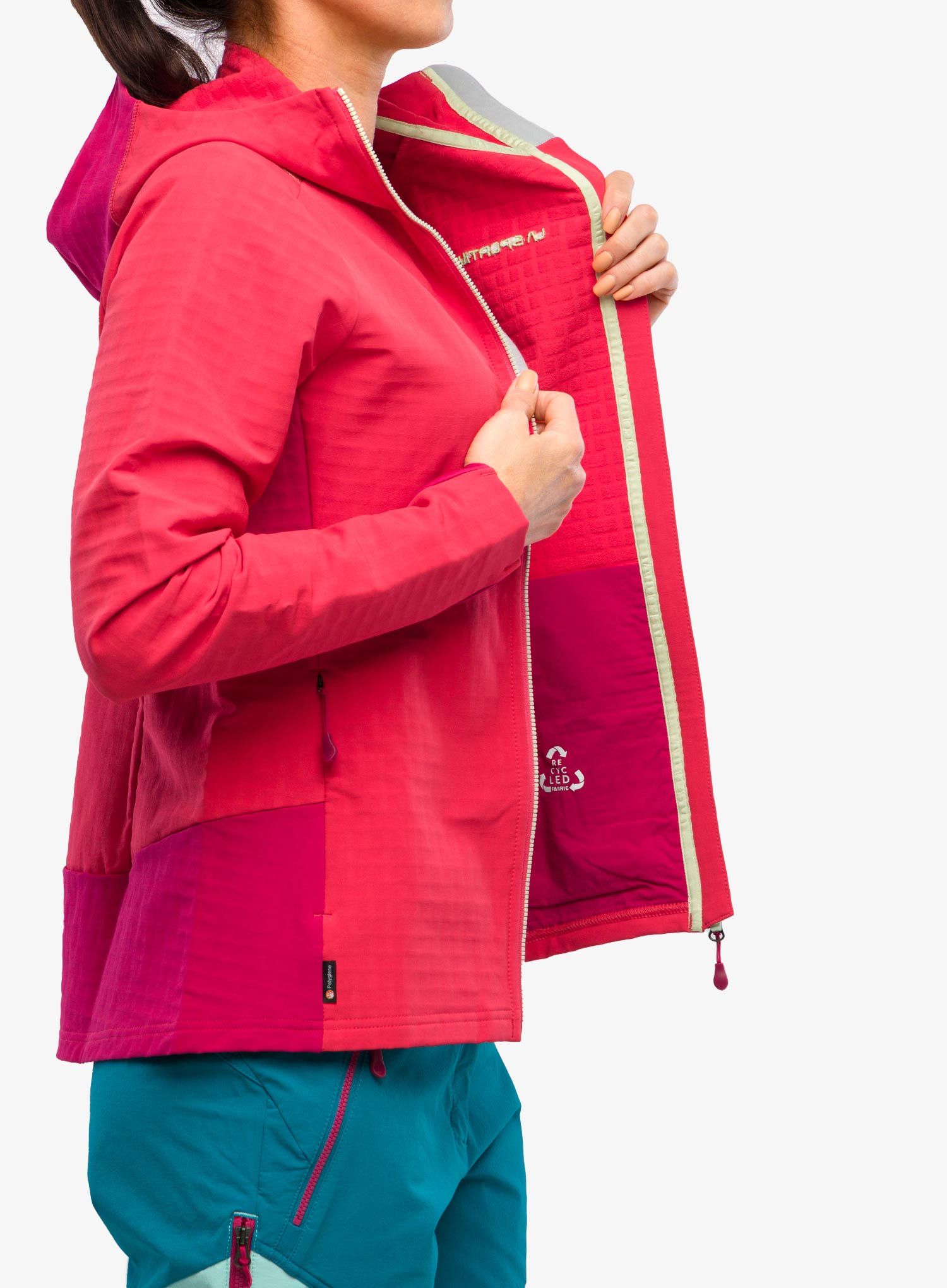 Softshellová bunda dámská La Sportiva Descender Storm Jacket - lollipop/cerise
