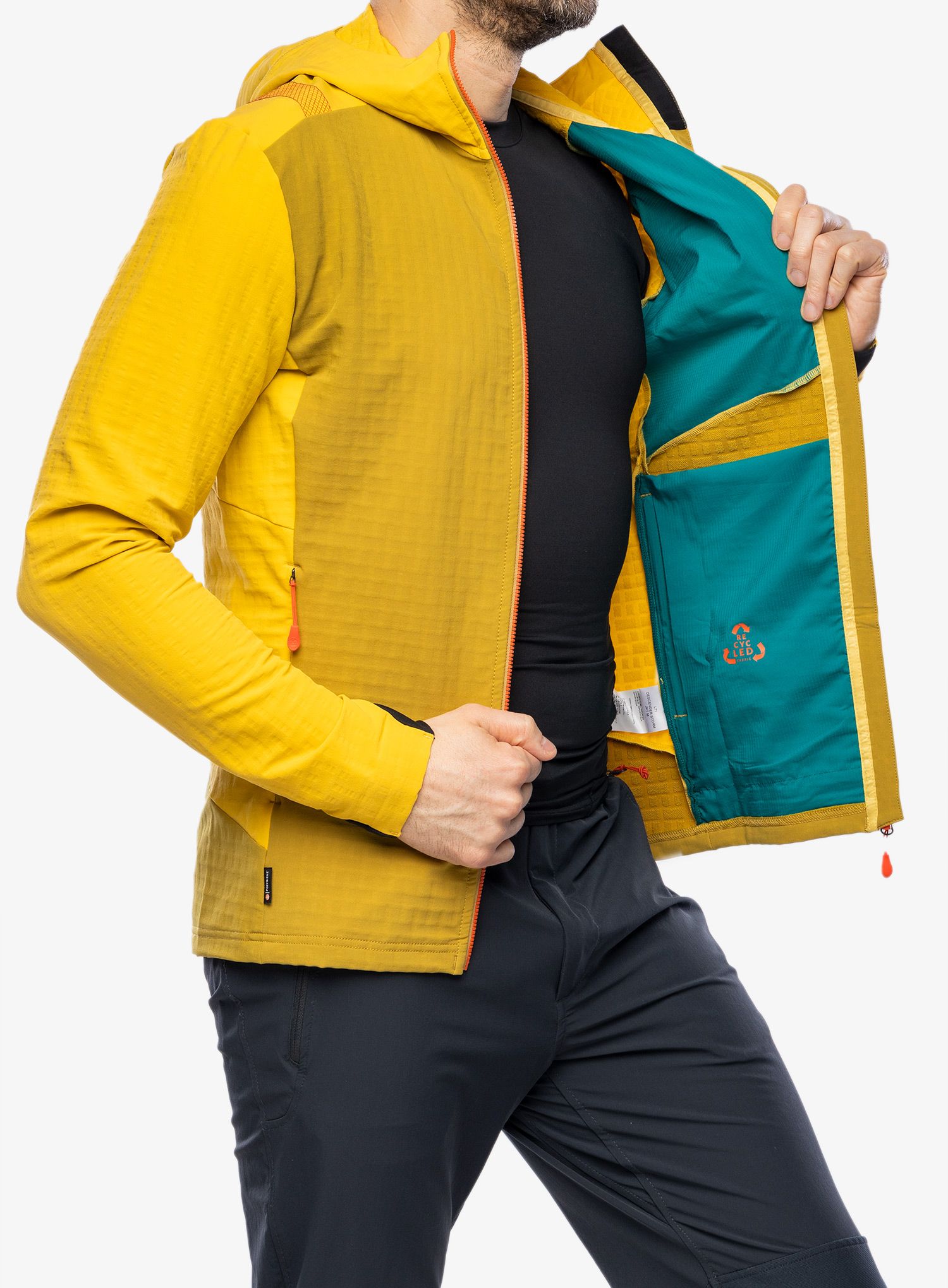 Softshellová bunda La Sportiva Descender Storm Jkt - savana/bamboo