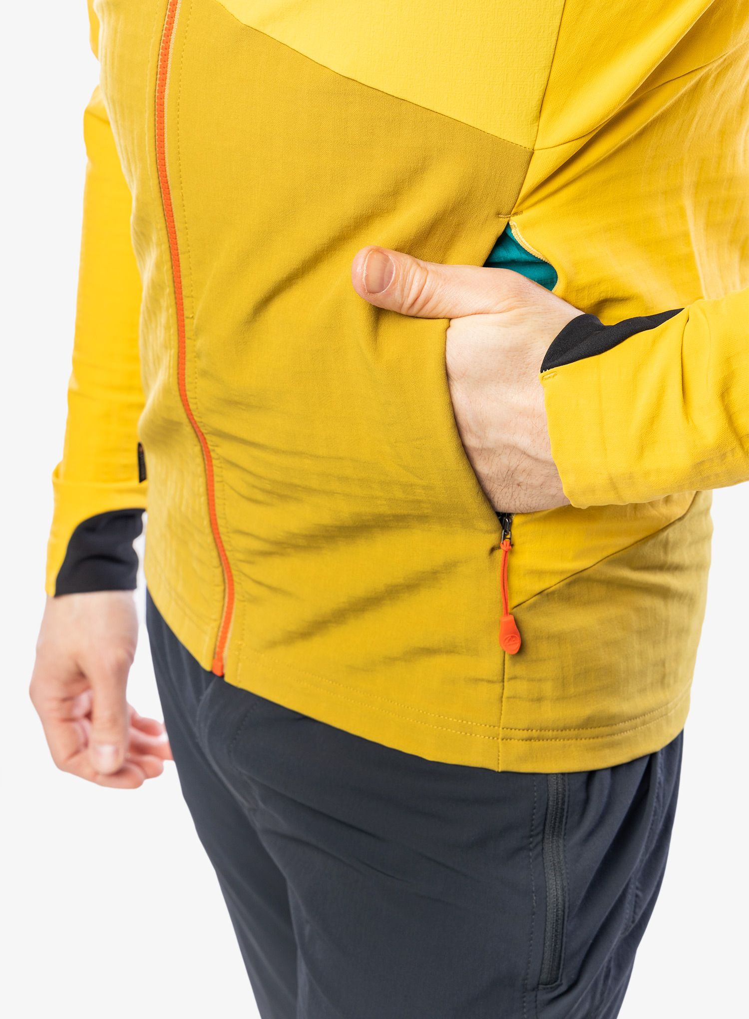 Softshellová bunda La Sportiva Descender Storm Jkt - savana/bamboo