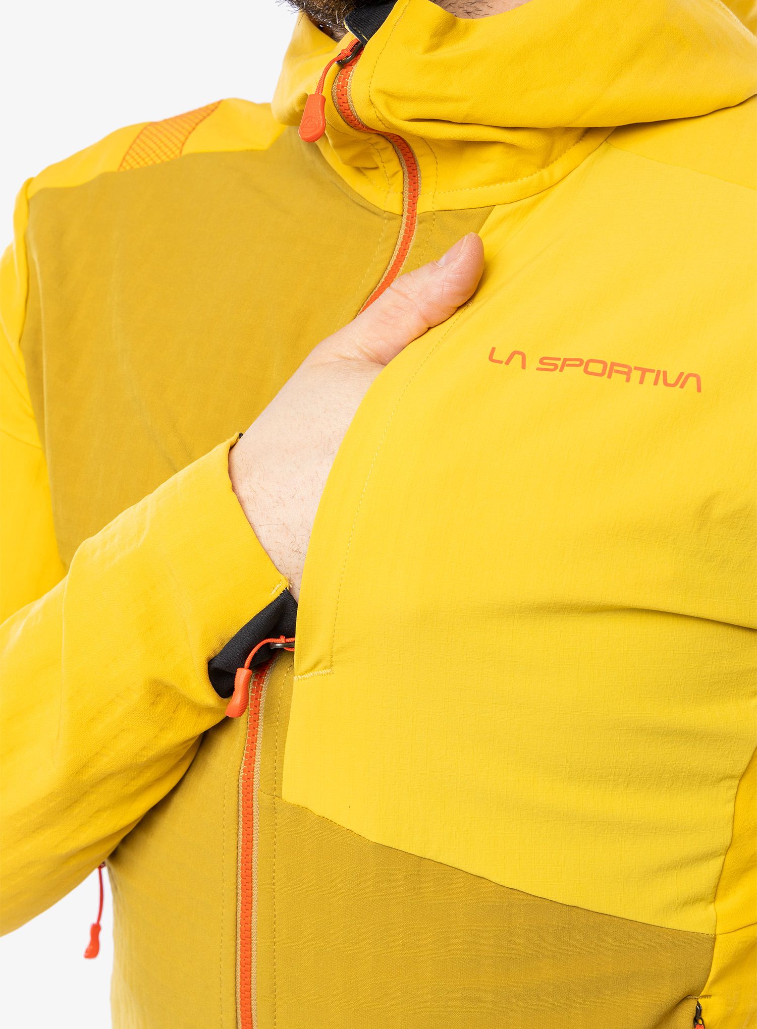 Softshellová bunda La Sportiva Descender Storm Jkt - savana/bamboo