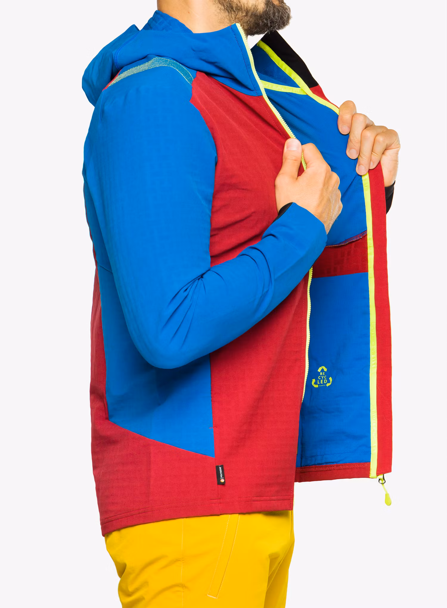 Softshellová bunda La Sportiva Descender Storm Jkt - sangria/electric blue