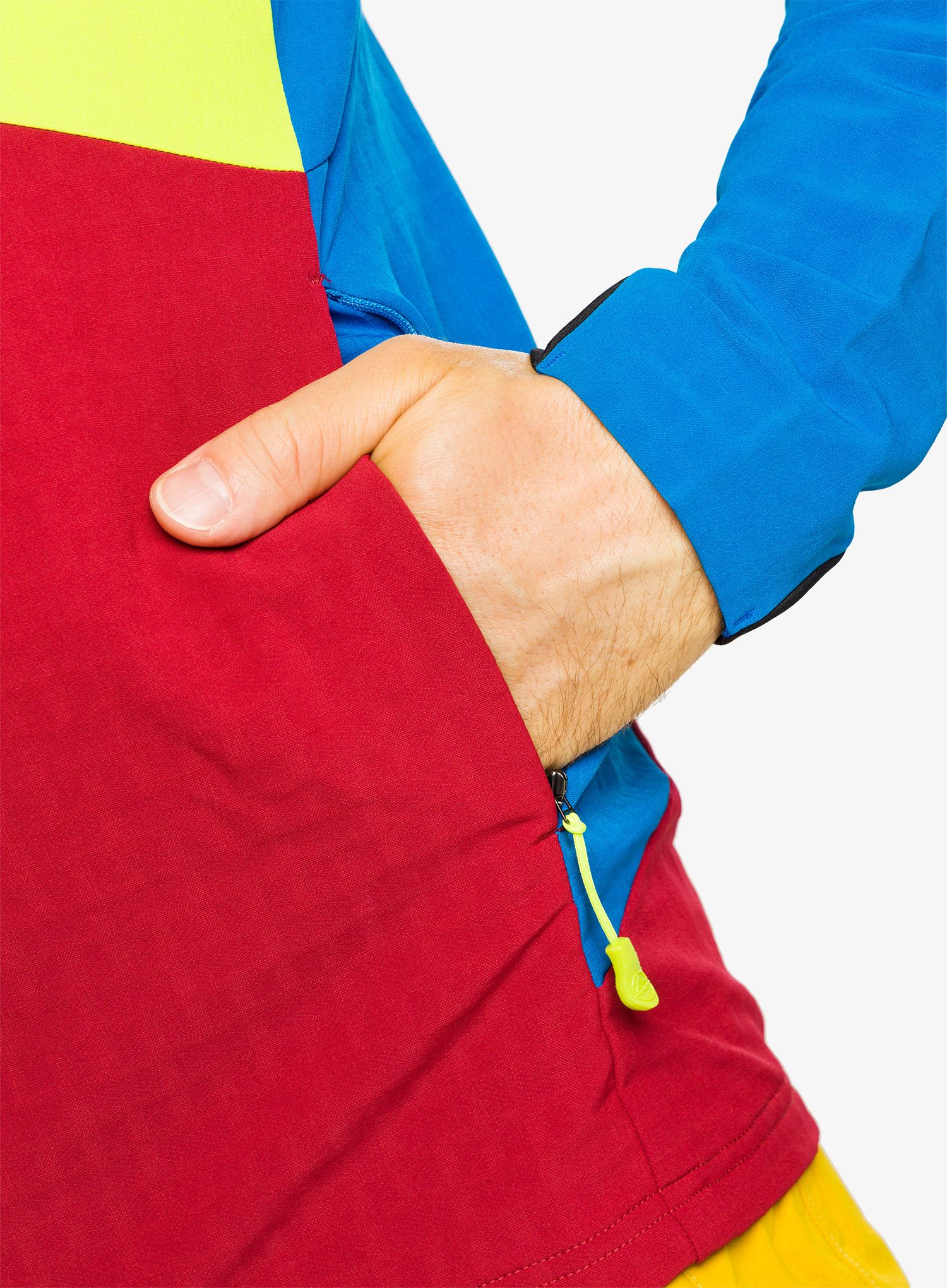 Softshellová bunda La Sportiva Descender Storm Jkt - sangria/electric blue