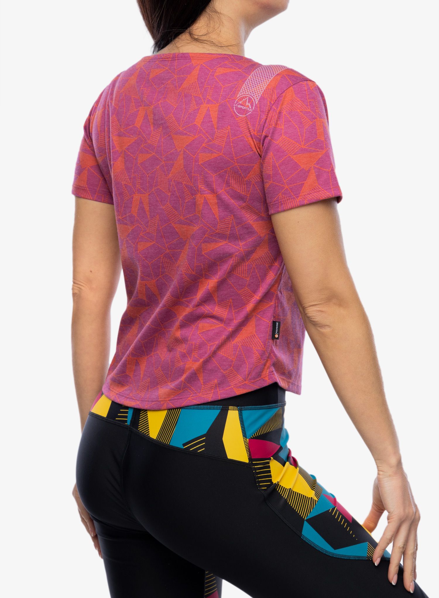 Dámské lezecké triko La Sportiva Dimension T-Shirt - springtime/cherry tomato