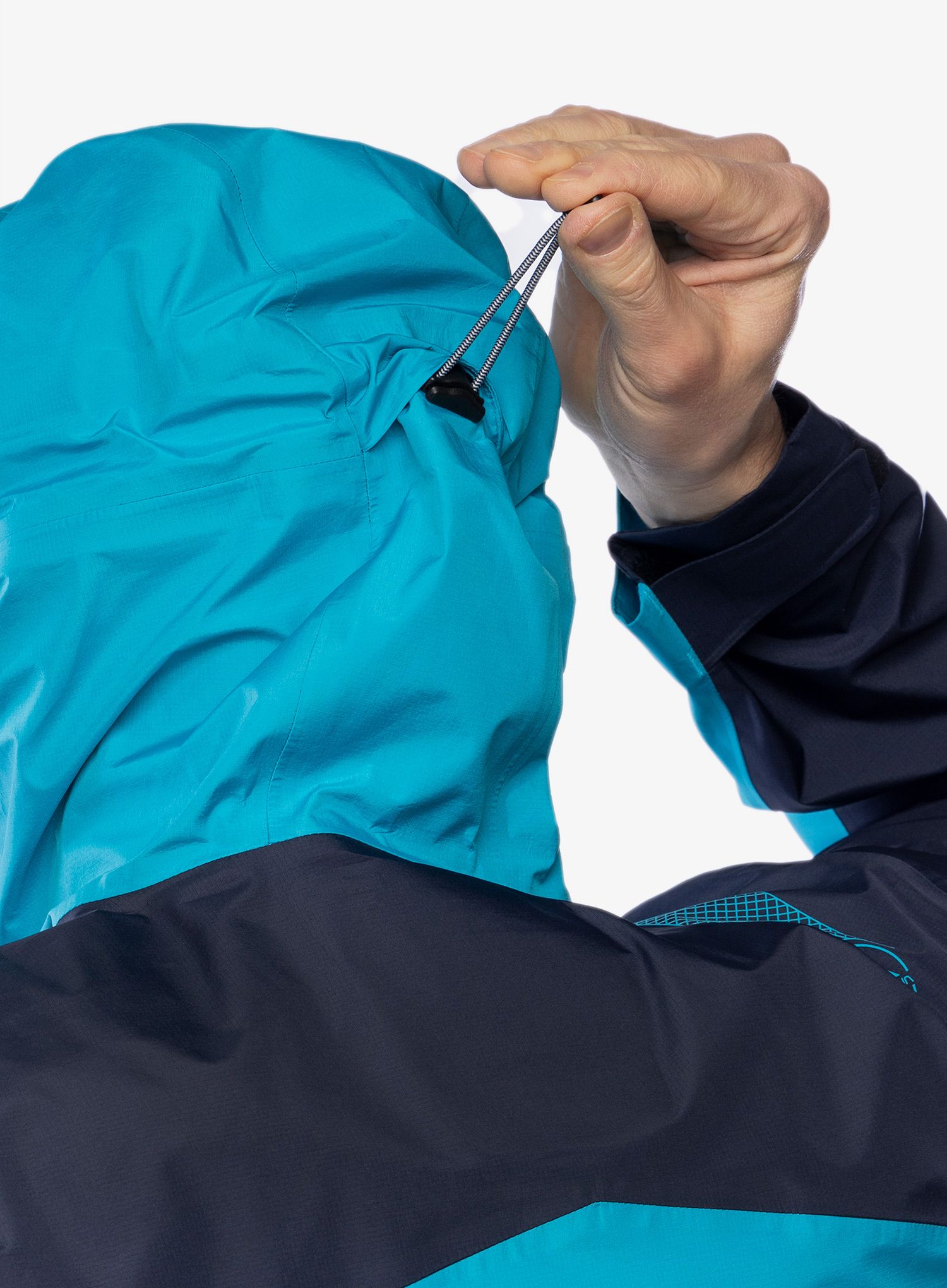 Bunda s membránou La Sportiva Discover Shell Jacket - deep sea/tropic blue