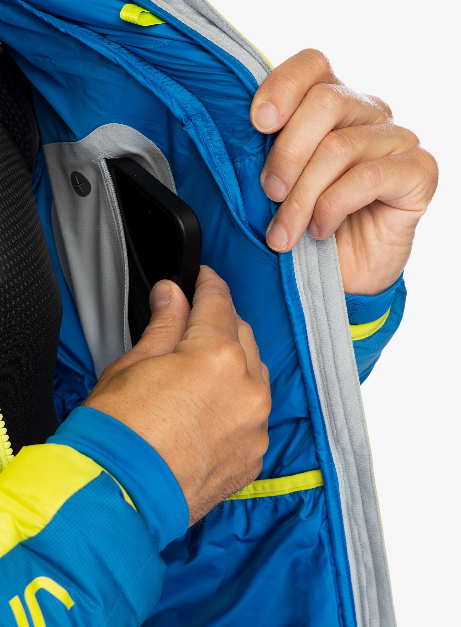 Péřová bunda La Sportiva Dolent Down Jkt - lime punch/electric blue
