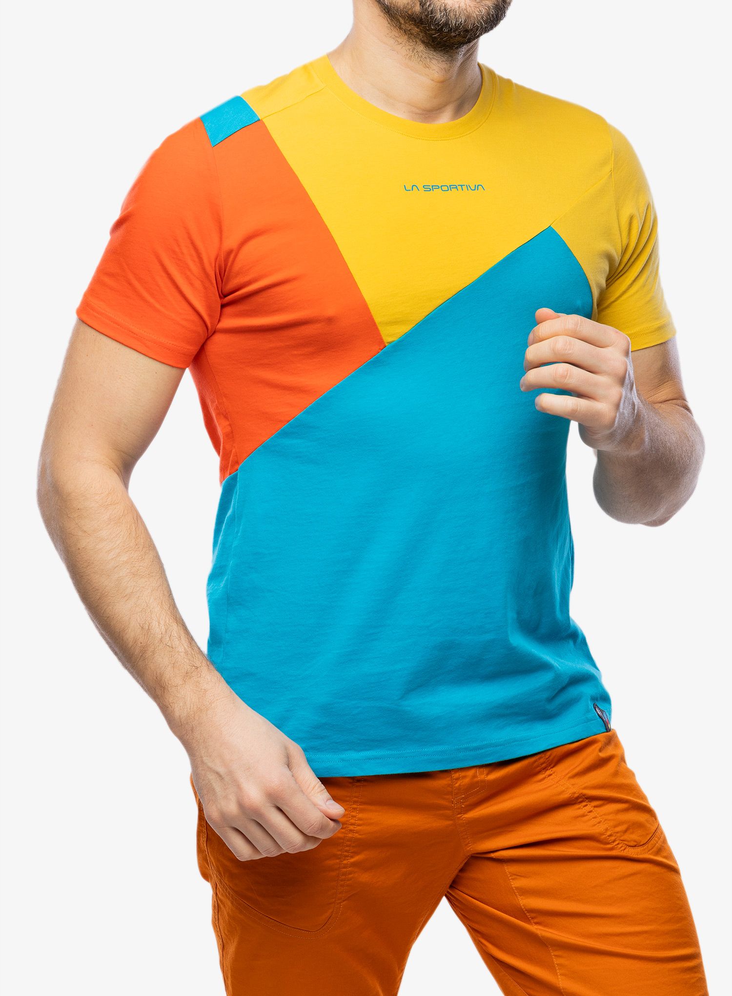 Bavlněné tričko La Sportiva Dude T-Shirt - tropic blue/bamboo