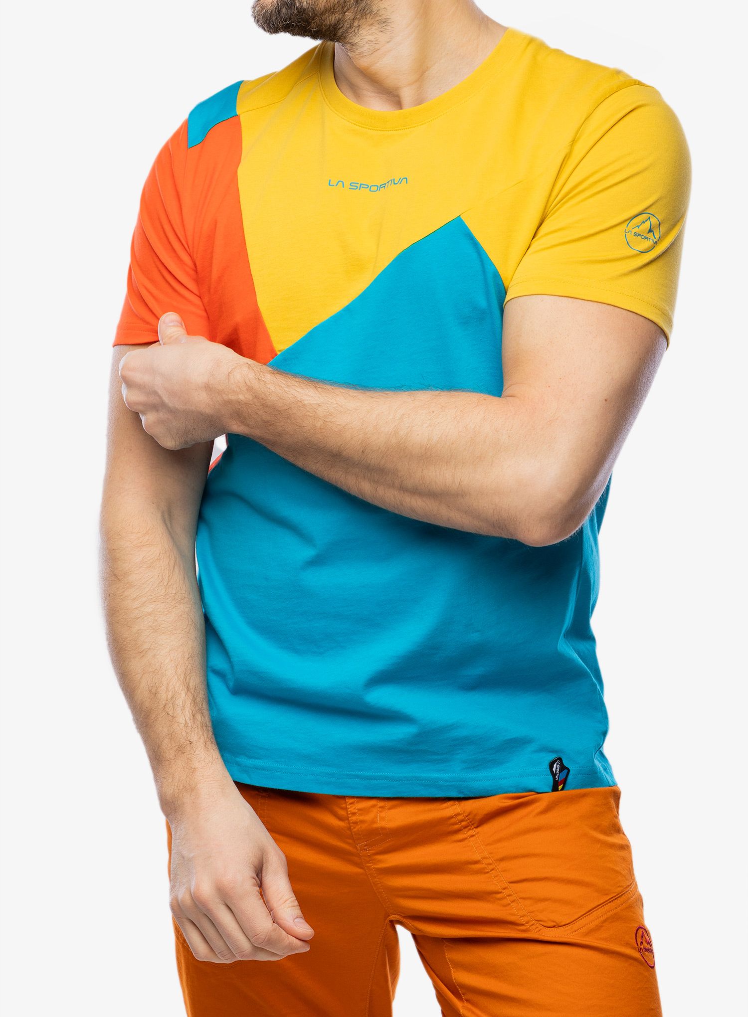 Bavlněné tričko La Sportiva Dude T-Shirt - tropic blue/bamboo